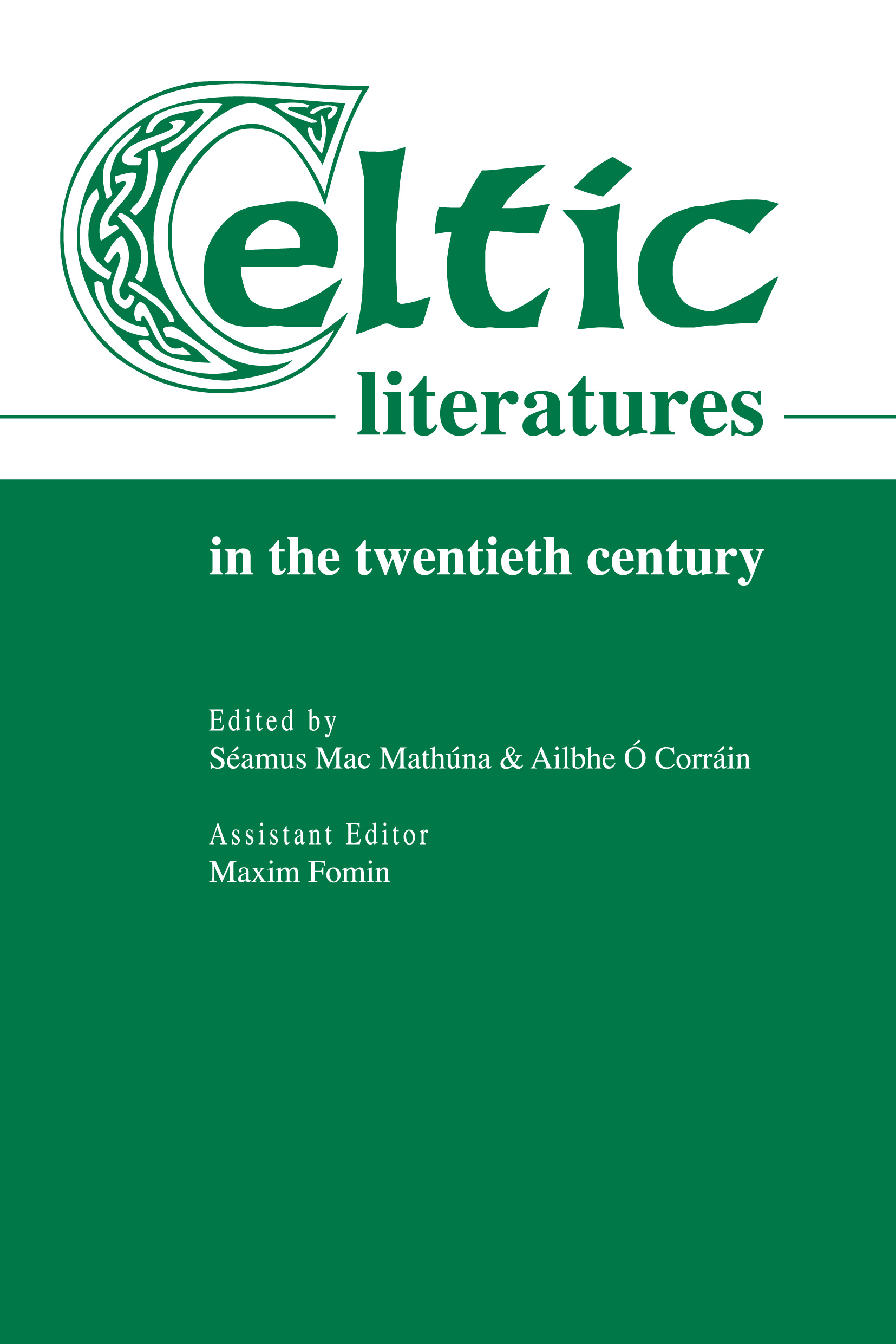 Обложка книги «Celtic Literatures in the Twentieth Century»