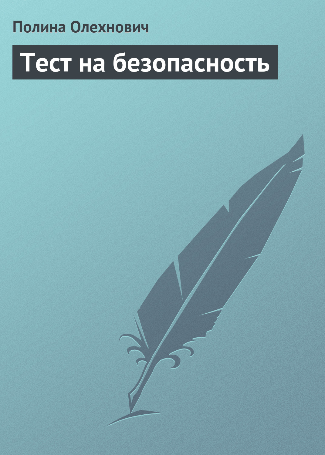 Обложка книги «Тест на безопасность»