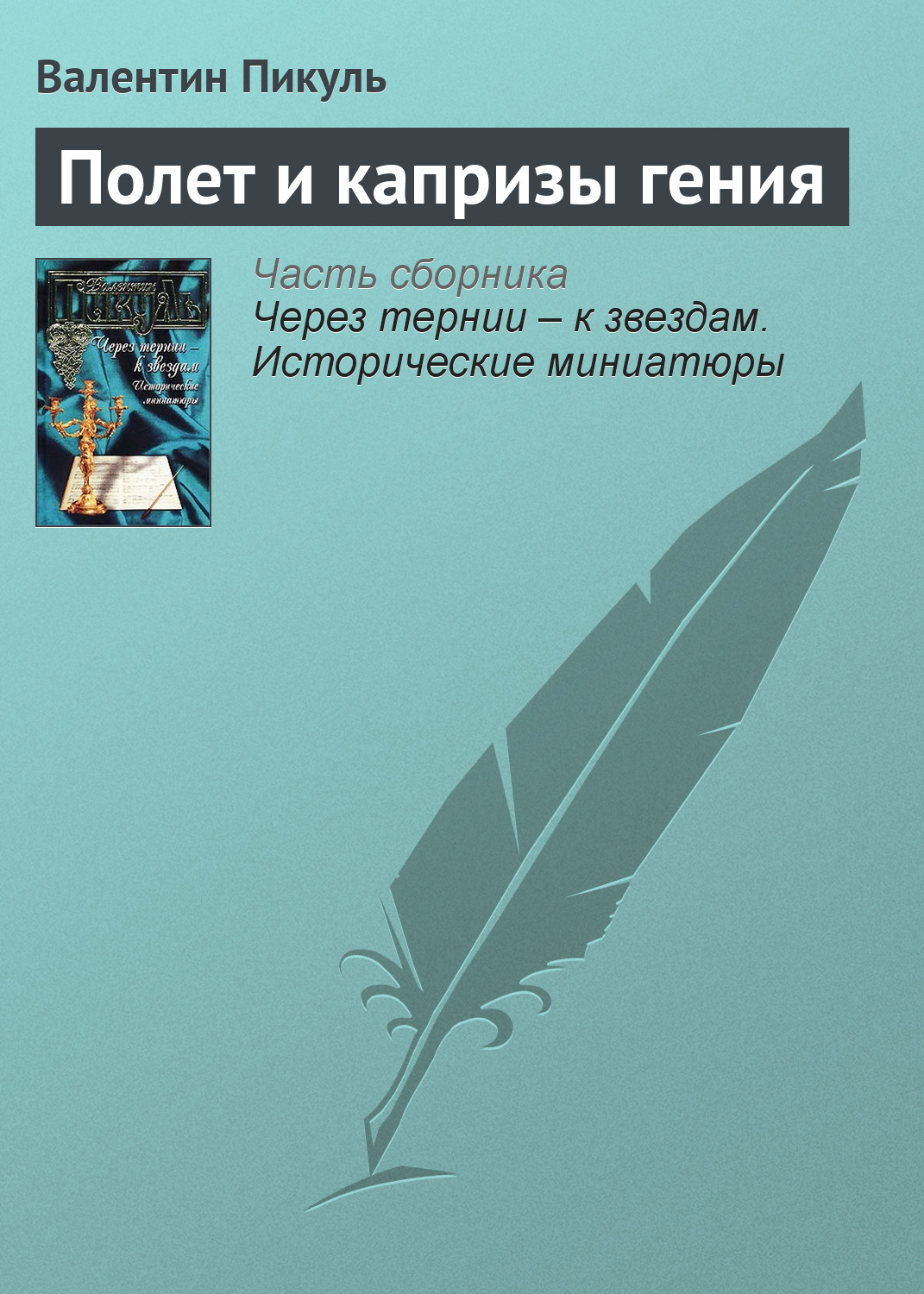 Обложка книги «Полет и капризы гения»