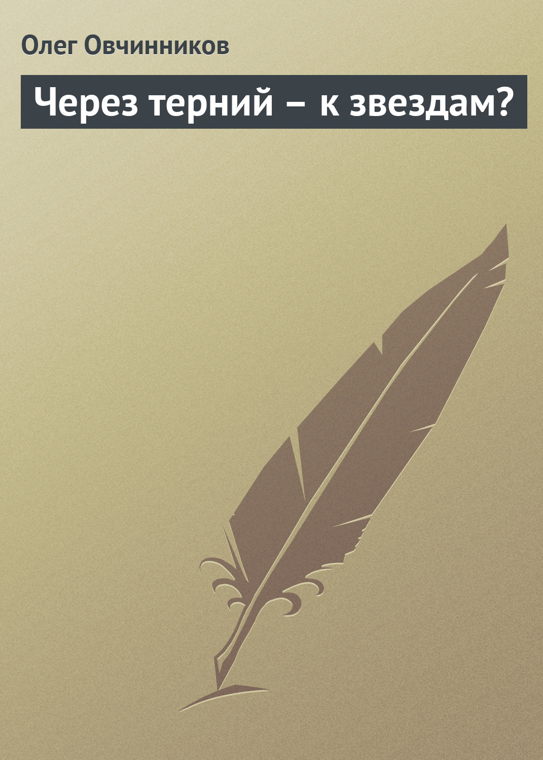 Обложка книги «Через терний – к звездам?»