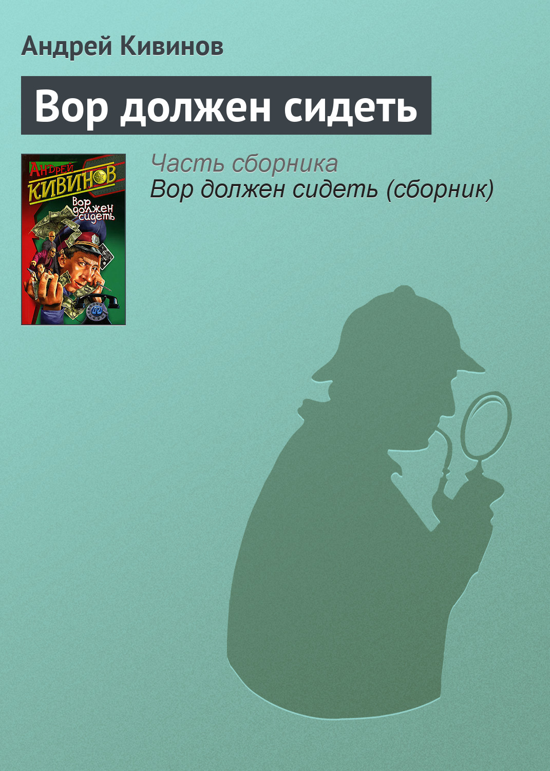 Обложка книги «Вор должен сидеть»