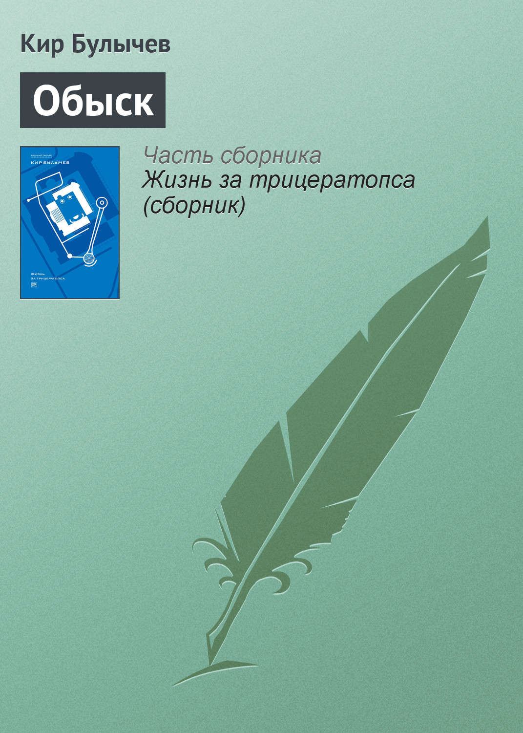 Обложка книги «Обыск»