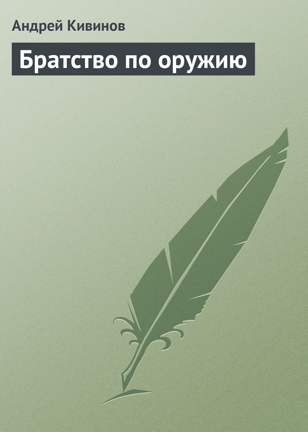 Обложка книги «Братство по оружию»