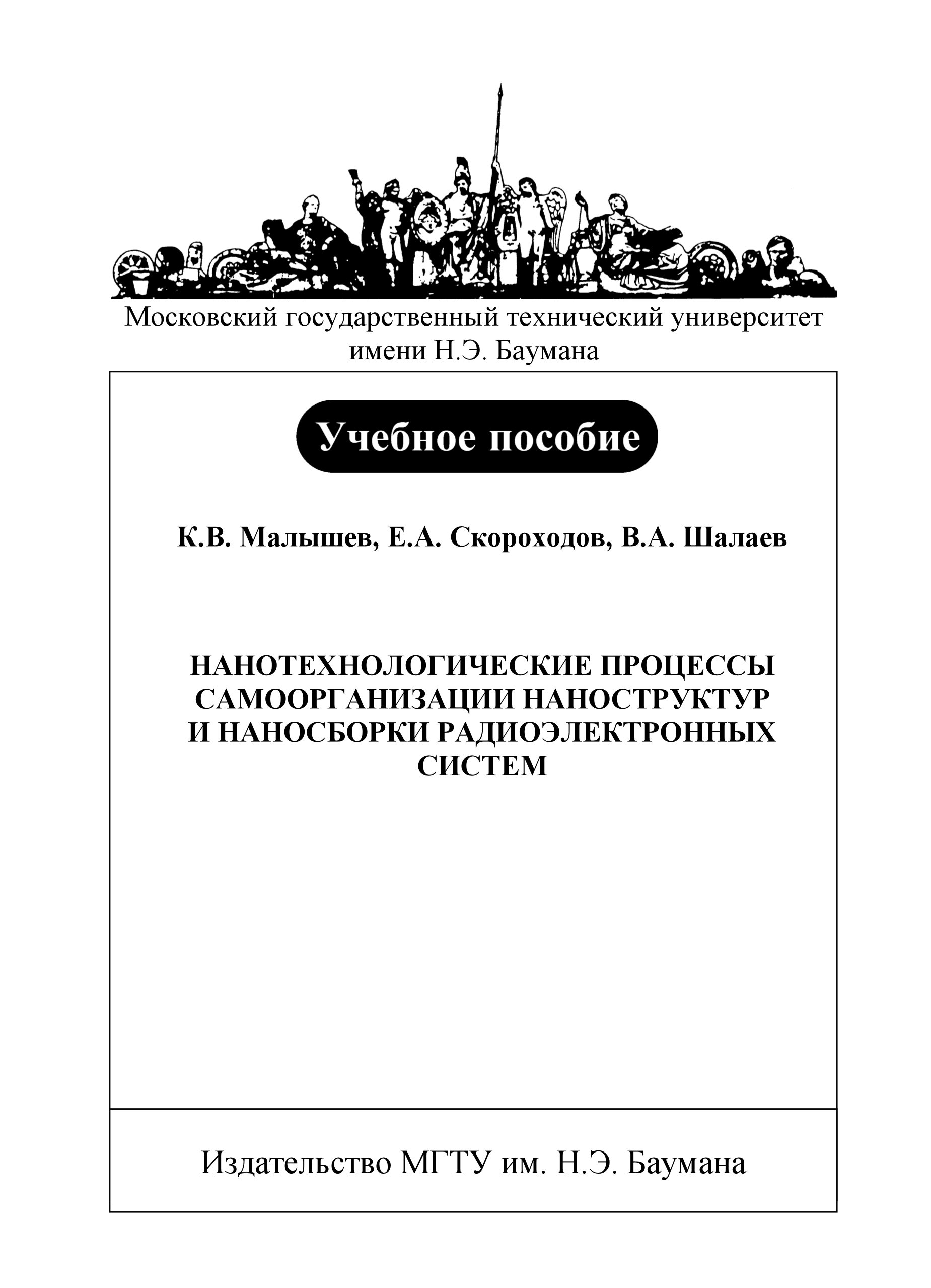 Обложка книги «Нанотехнологические процессы самоорганизации наноструктур и наносборки радиоэлектронных систем»