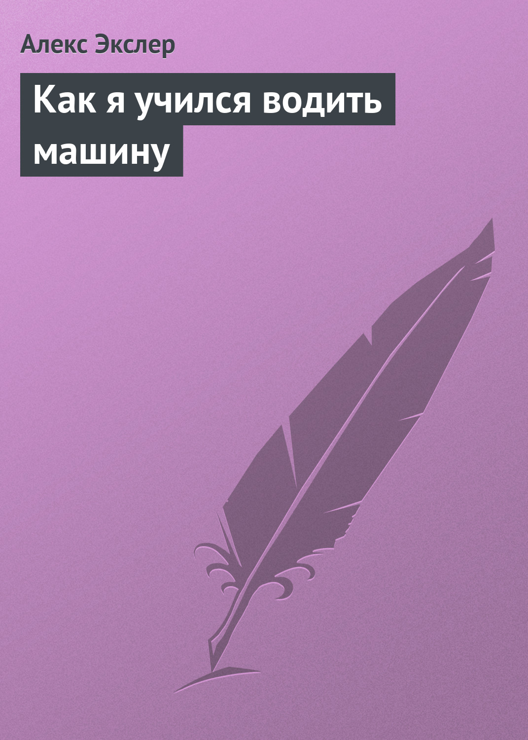 Обложка книги «Как я учился водить машину»
