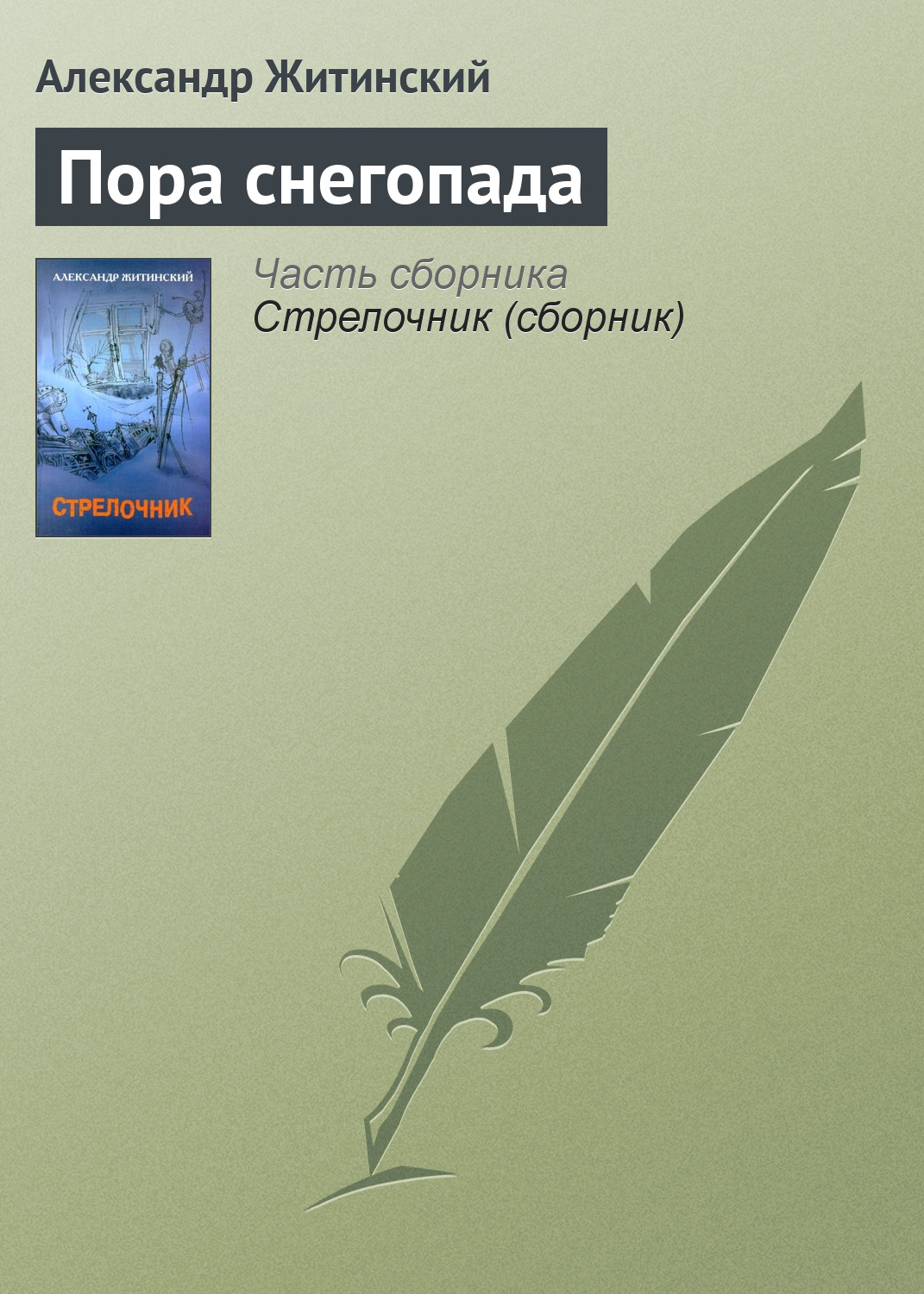 Обложка книги «Пора снегопада»