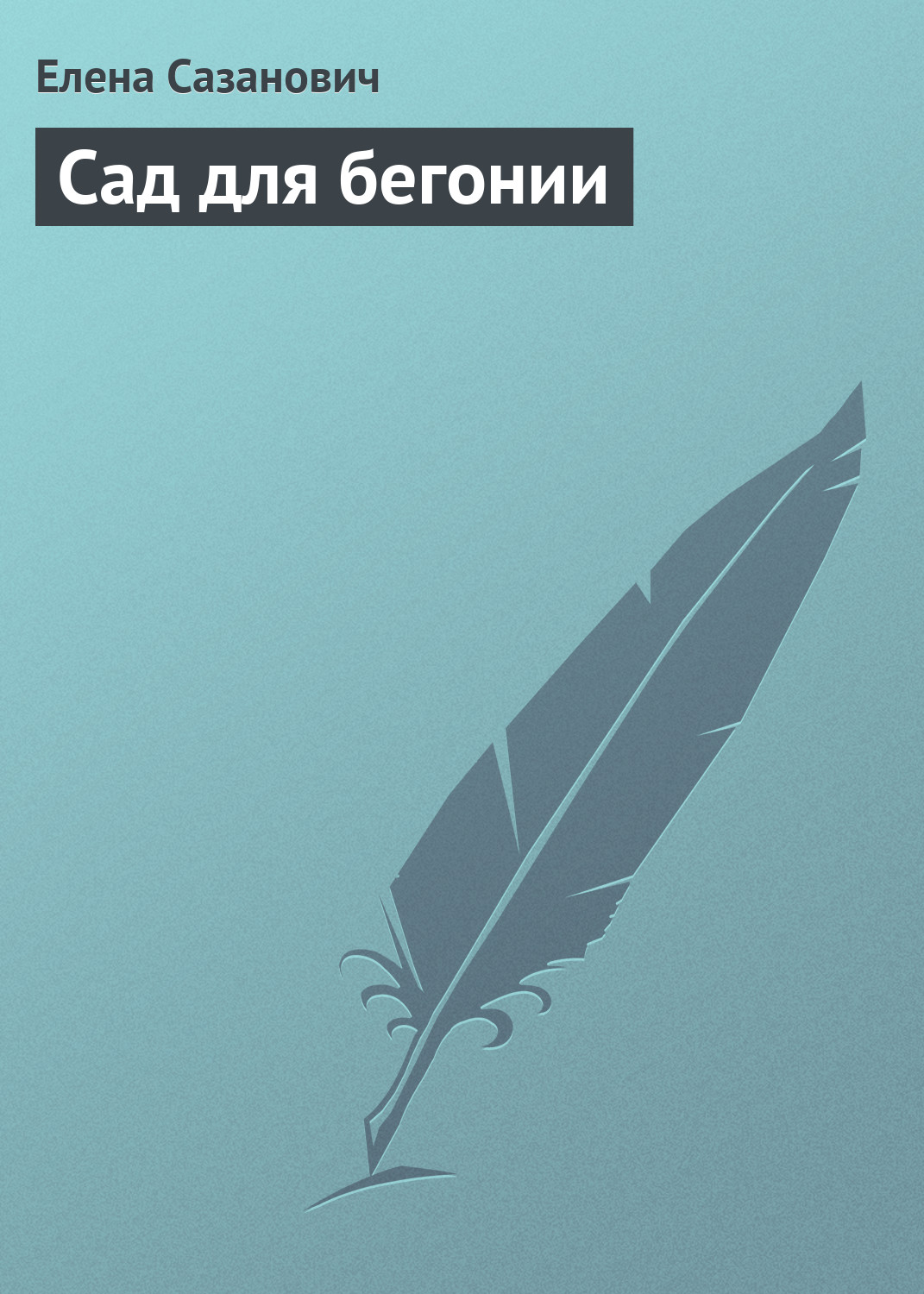 Обложка книги «Сад для бегонии»