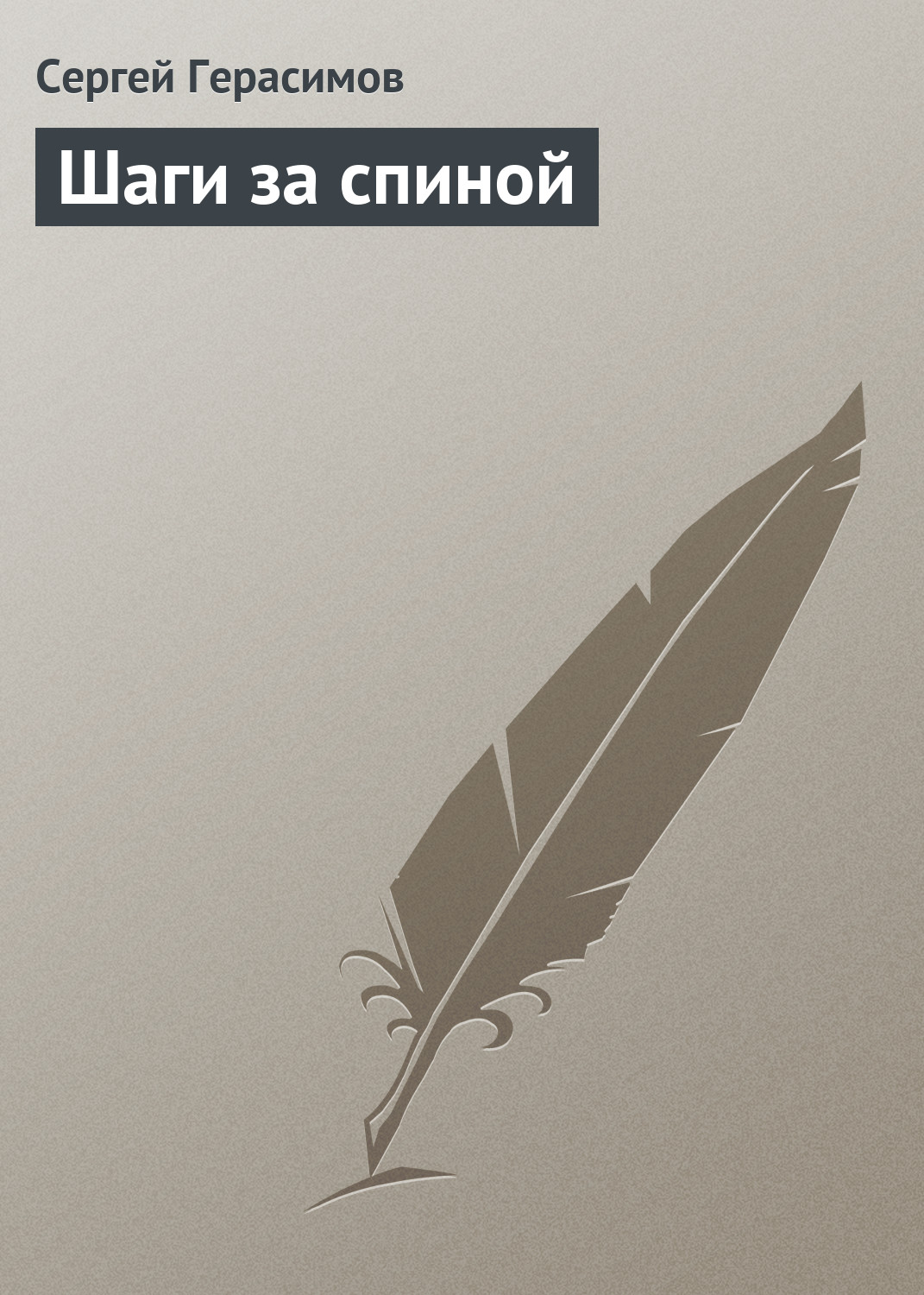 Обложка книги «Шаги за спиной»