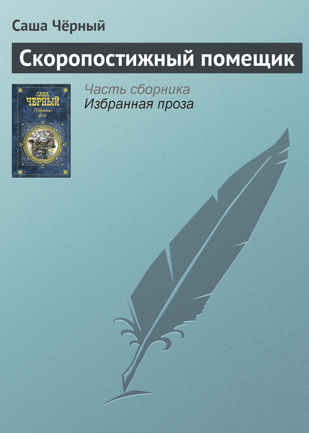 Обложка книги «Скоропостижный помещик»
