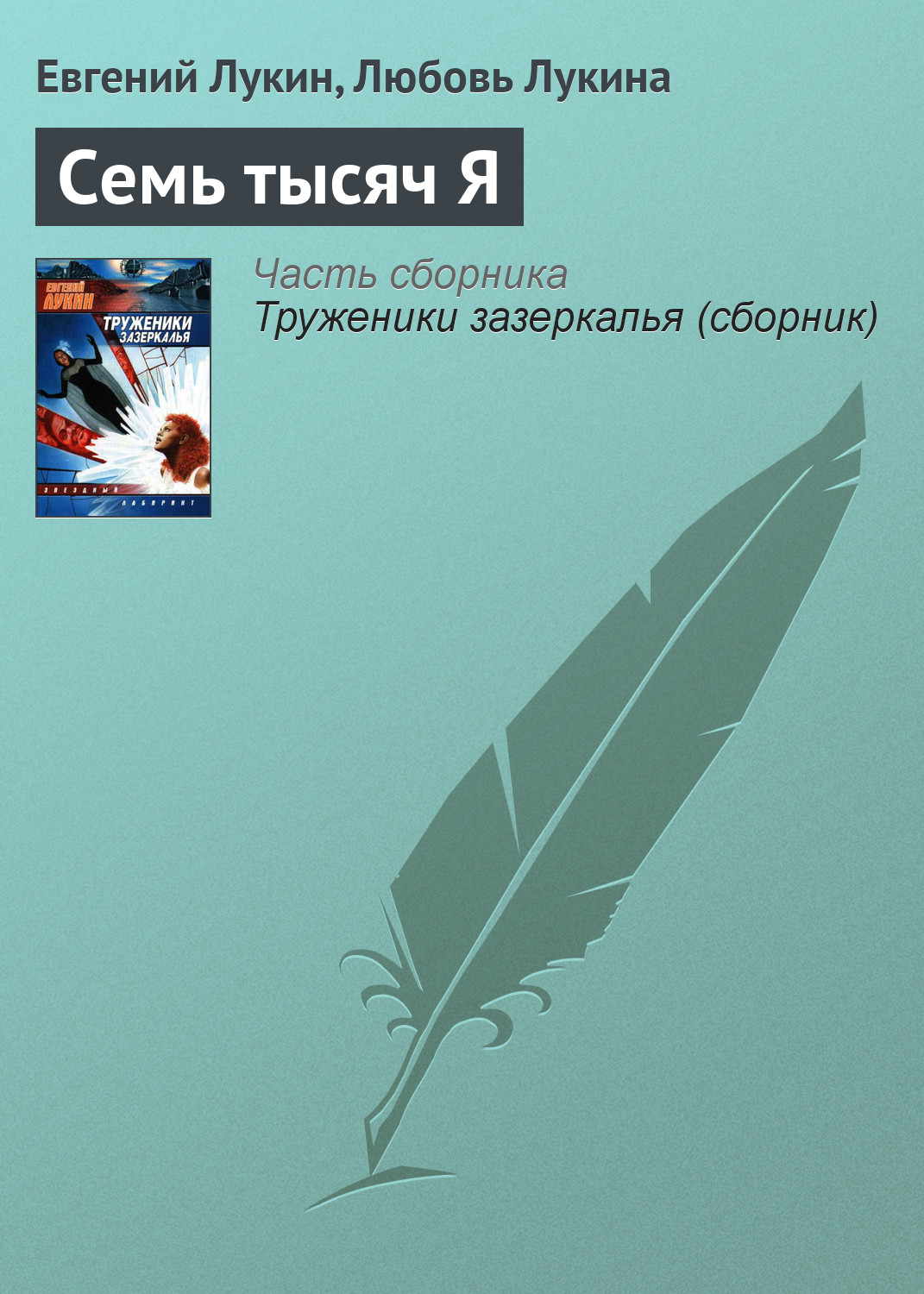 Обложка книги «Семь тысяч Я»