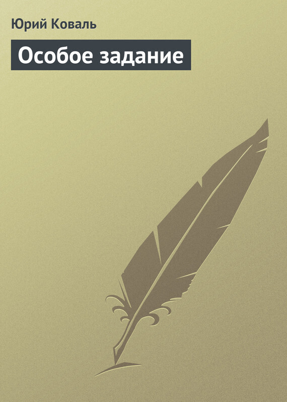 Обложка книги «Особое задание»