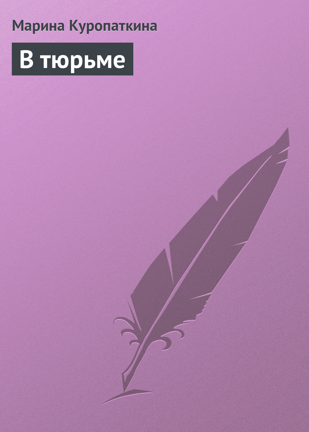 Обложка книги «В тюрьме»
