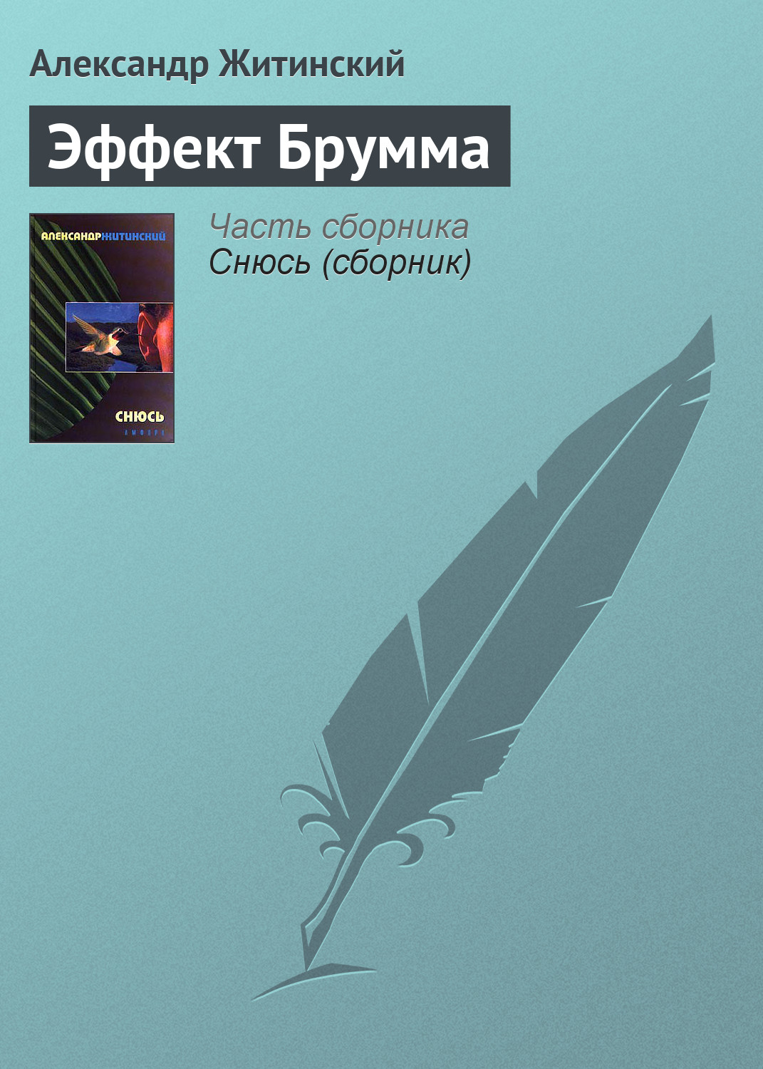 Обложка книги «Эффект Брумма»