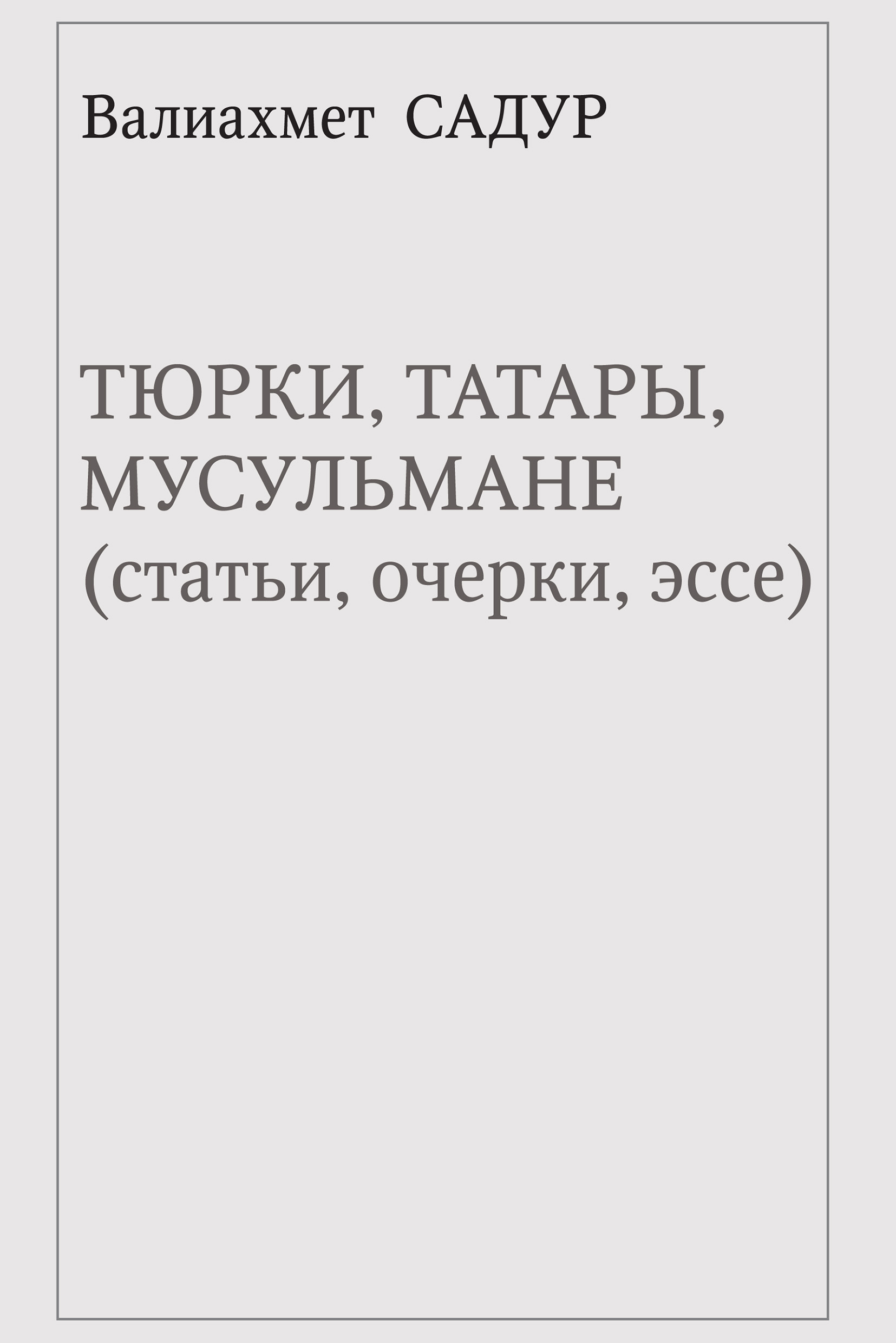 Обложка книги «Тюрки, татары, мусульмане (статьи, очерки, эссе)»
