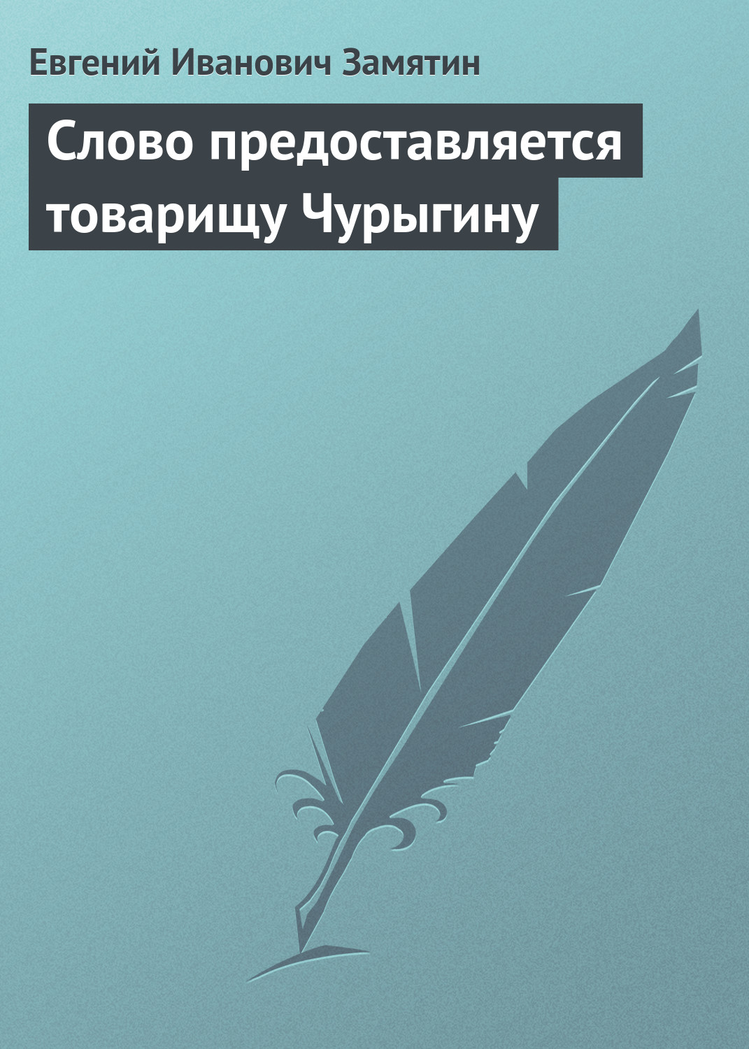 Обложка книги «Слово предоставляется товарищу Чурыгину»