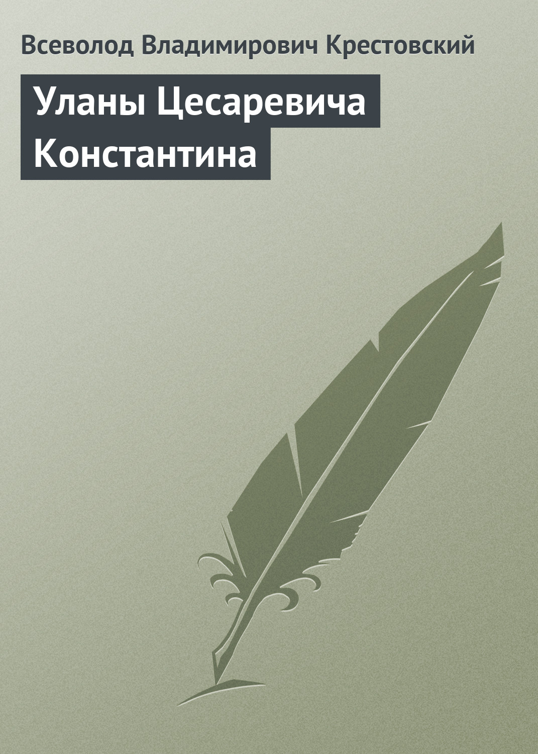 Обложка книги «Уланы Цесаревича Константина»
