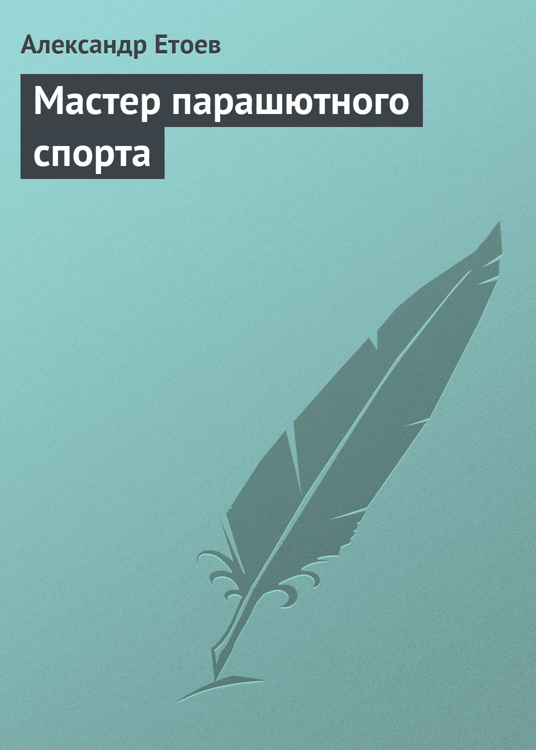 Обложка книги «Мастер парашютного спорта»
