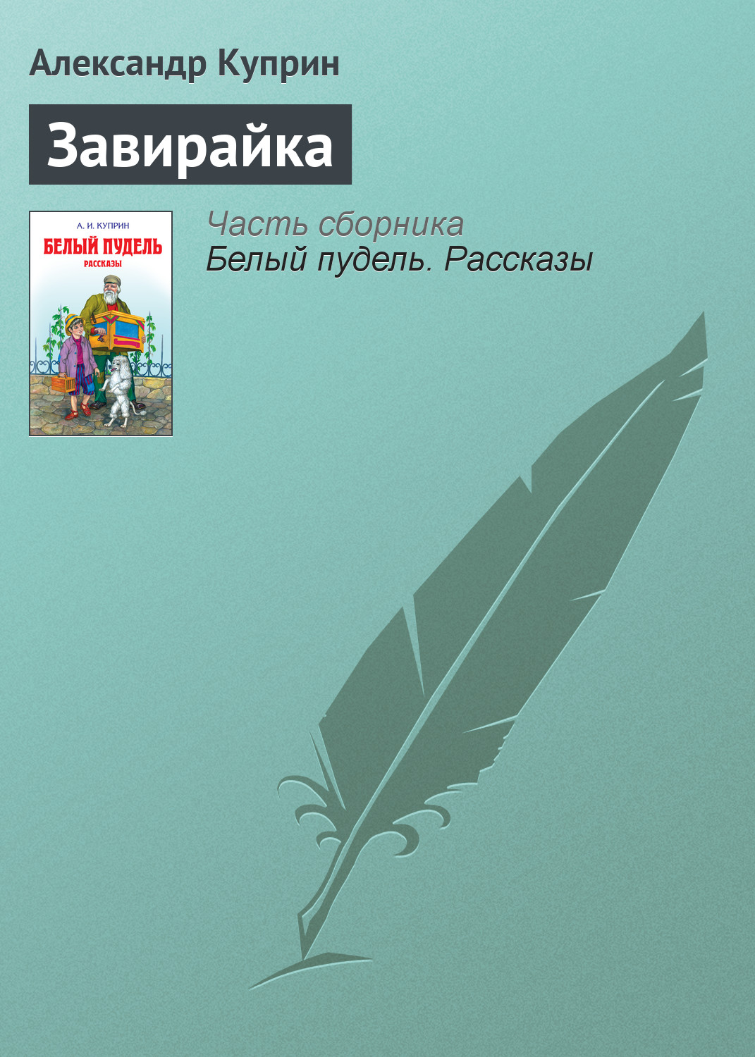Обложка книги «Завирайка»