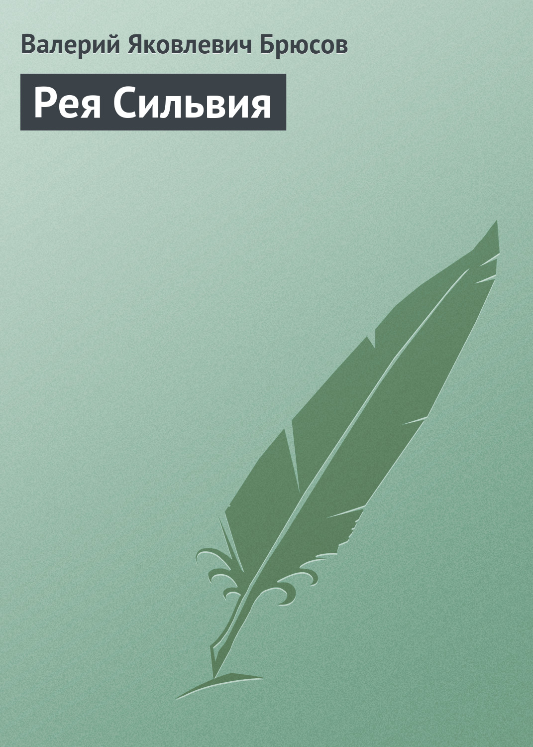 Обложка книги «Рея Сильвия»