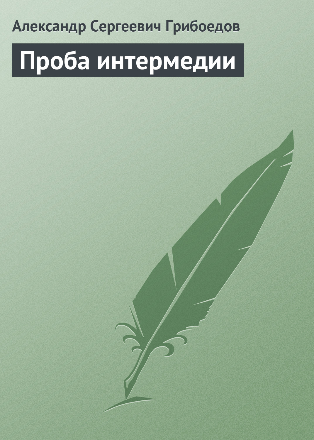 Обложка книги «Проба интермедии»