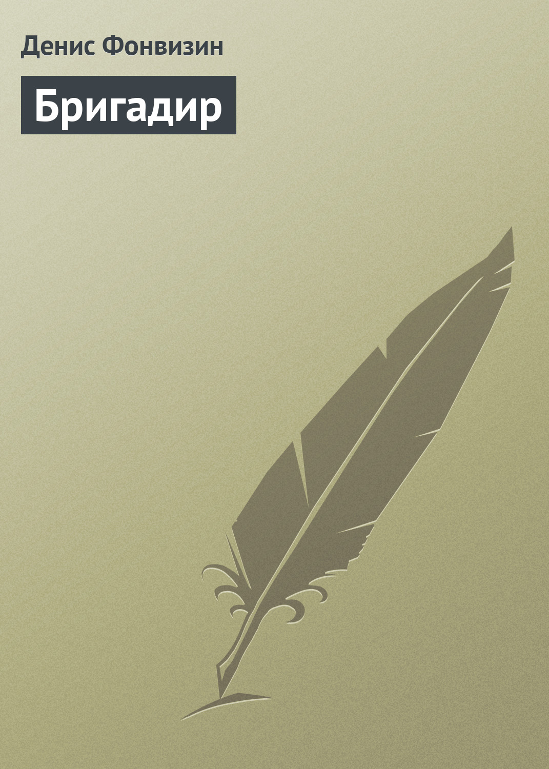 Обложка книги «Бригадир»