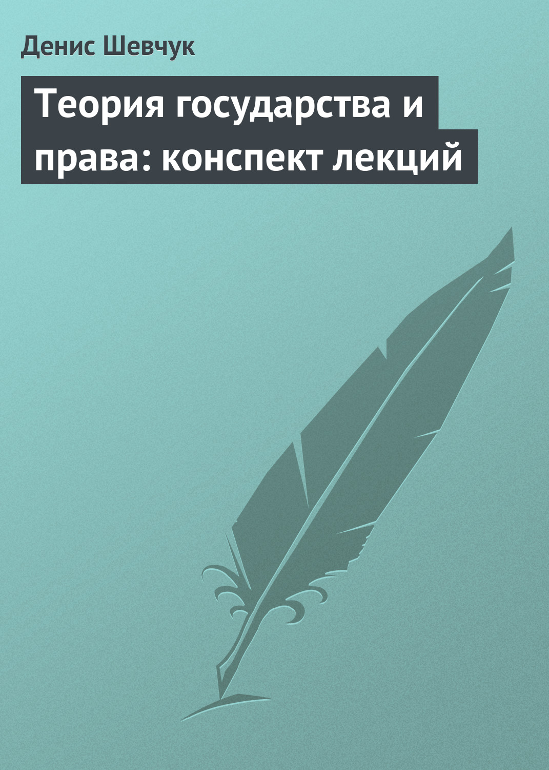 Обложка книги «Теория государства и права: конспект лекций»