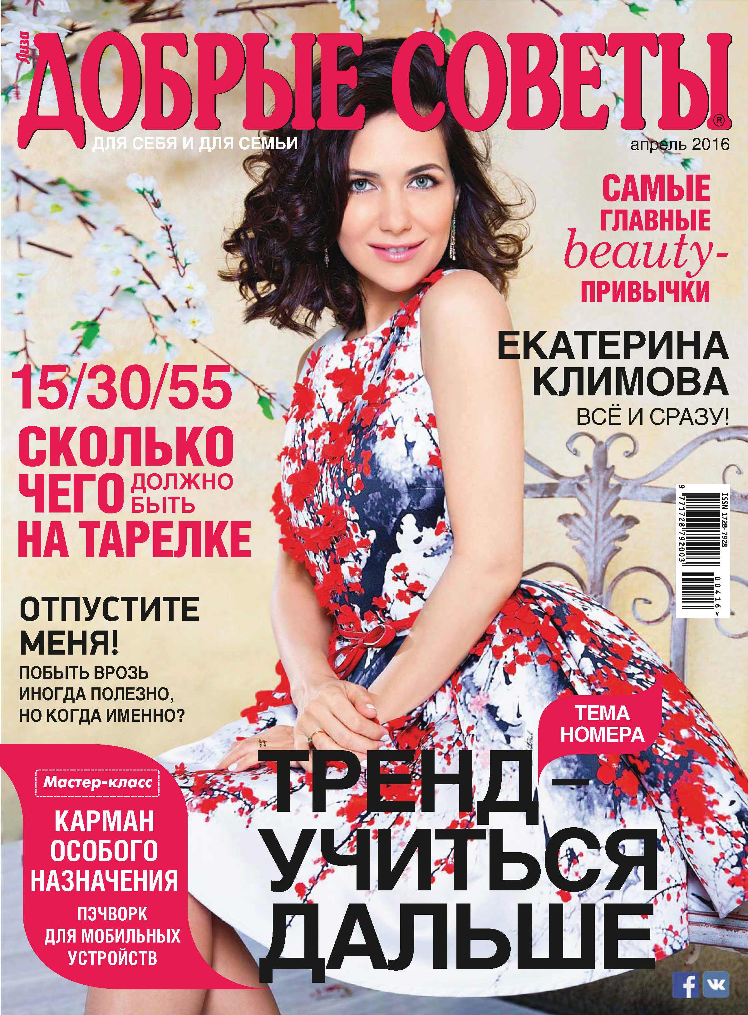 Обложка книги «Добрые советы №04/2016»