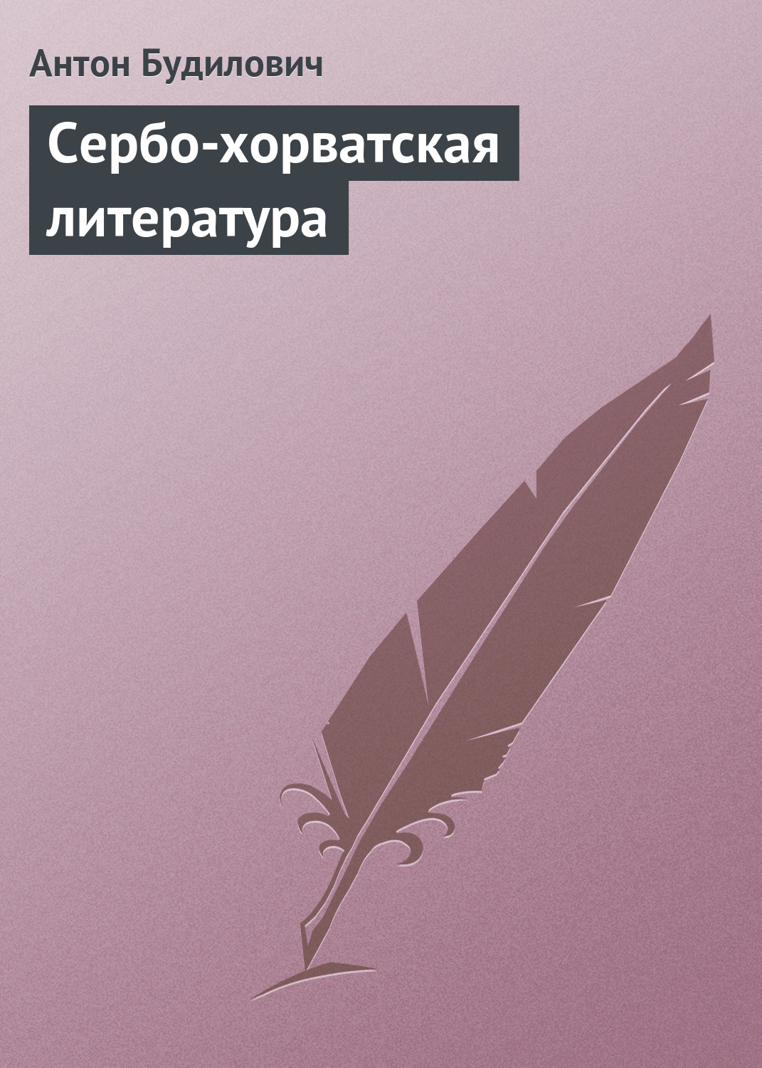 Обложка книги «Сербо-хорватская литература»