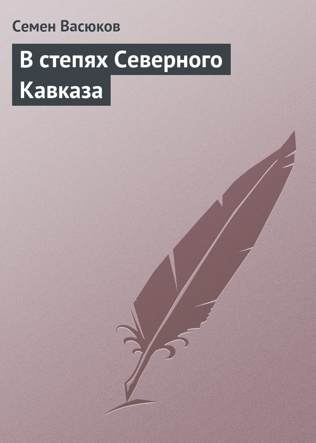 Обложка книги «В степях Северного Кавказа»