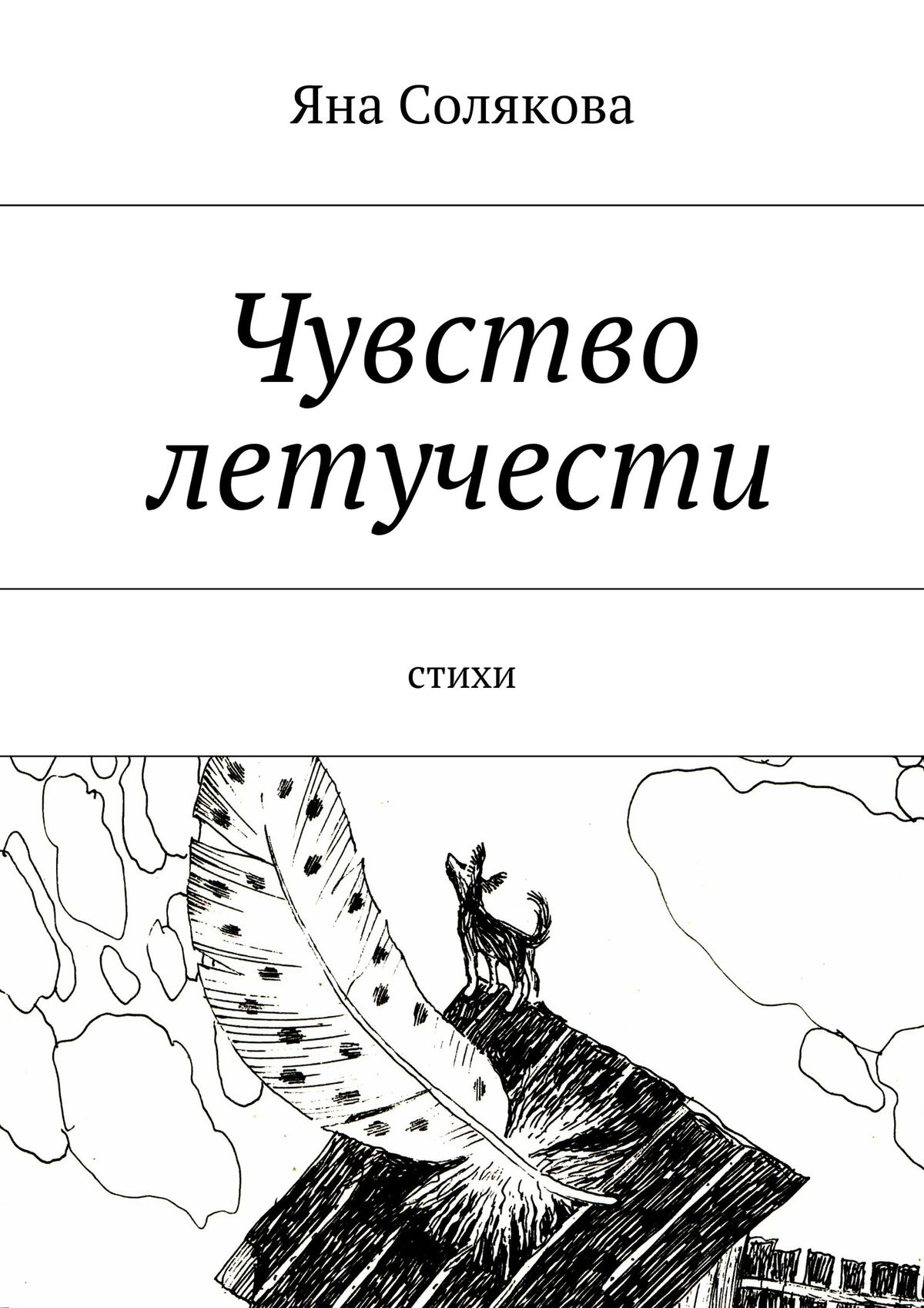 Обложка книги «Чувство летучести. Стихи»