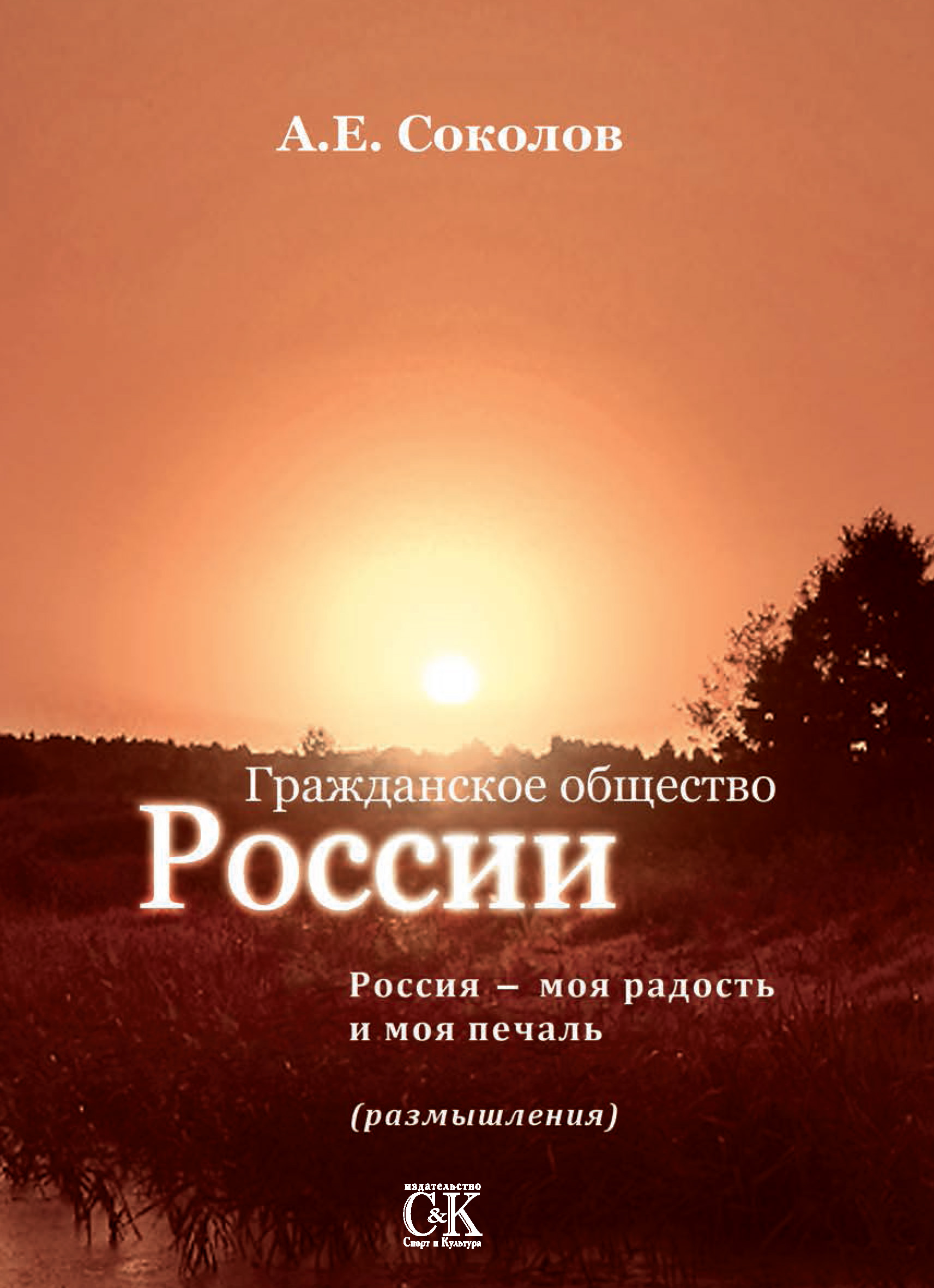 Обложка книги «Гражданское общество России. Россия – моя радость и моя печаль (размышления)»