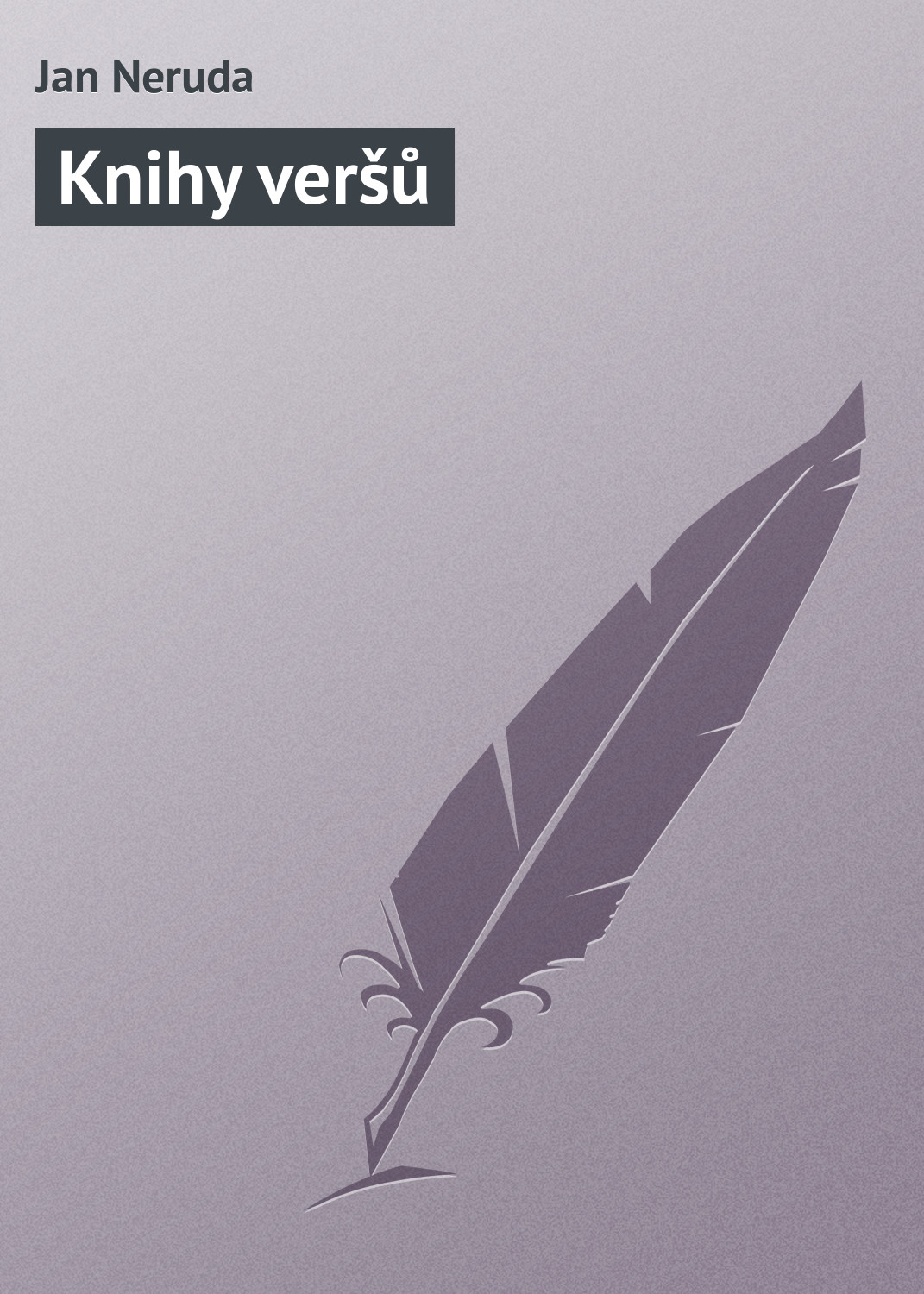 Обложка книги «Knihy veršů»