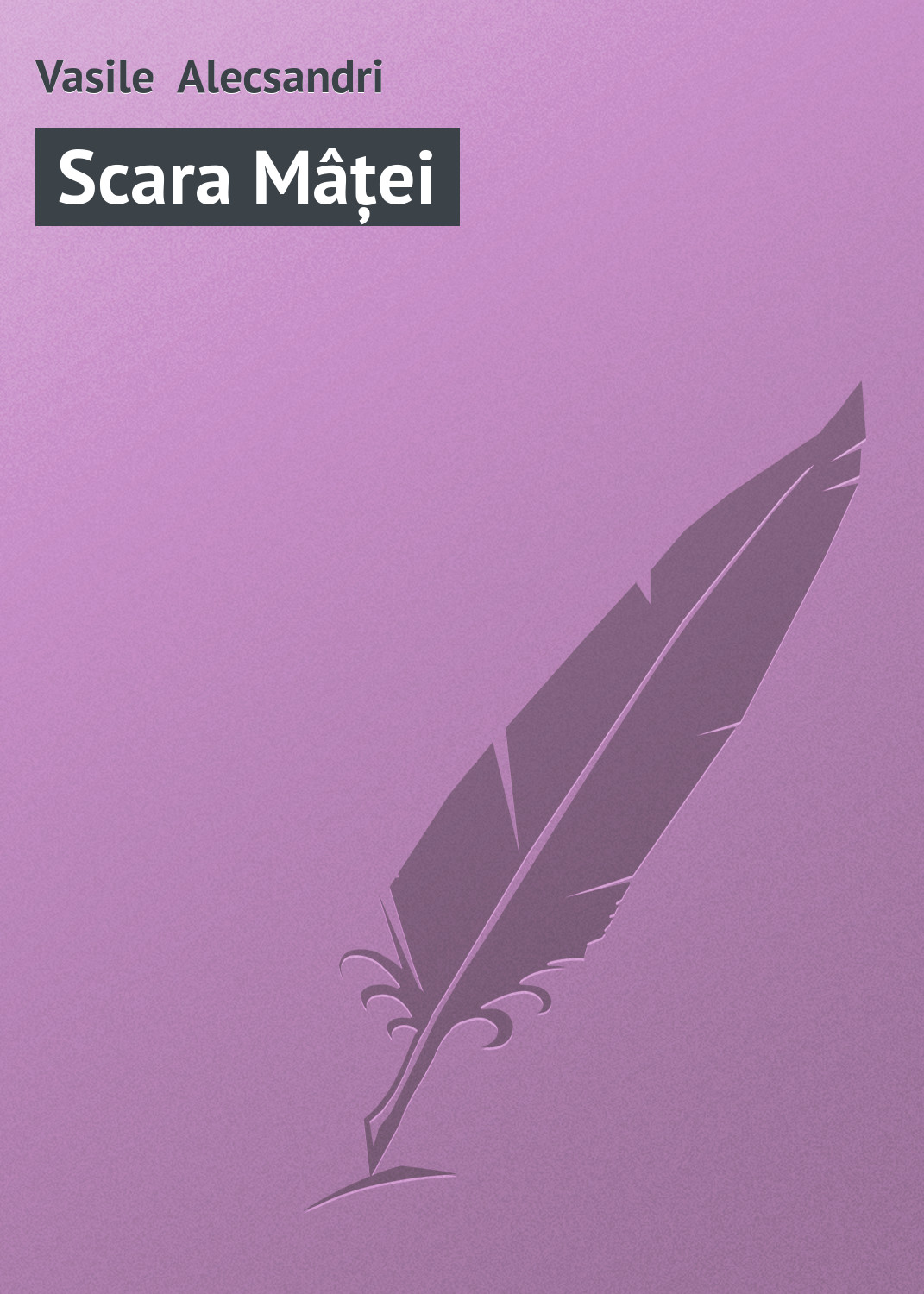 Обложка книги «Scara Mâței»