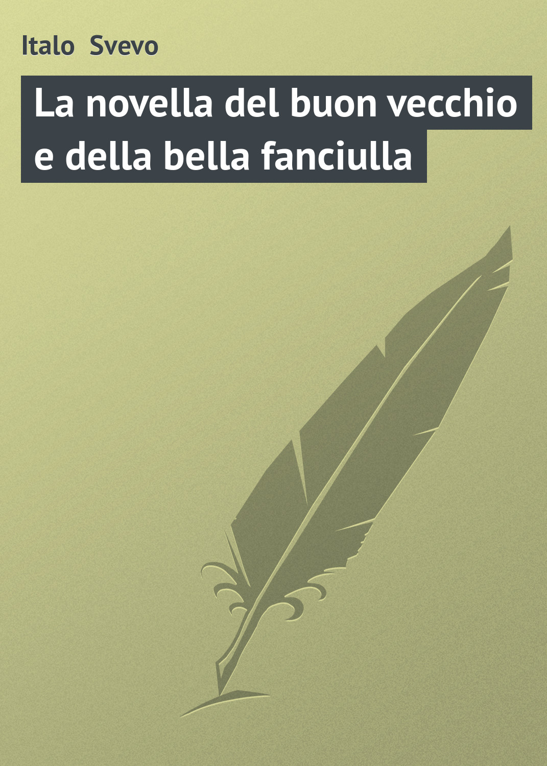 Обложка книги «La novella del buon vecchio e della bella fanciulla»