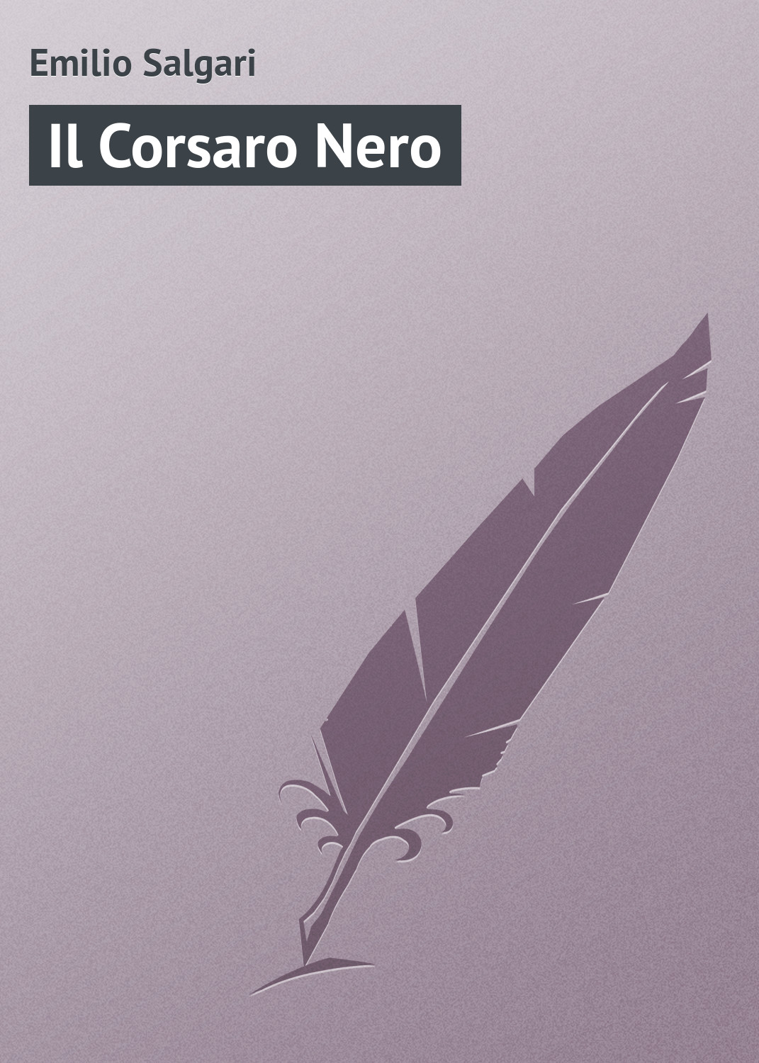 Обложка книги «Il Corsaro Nero»
