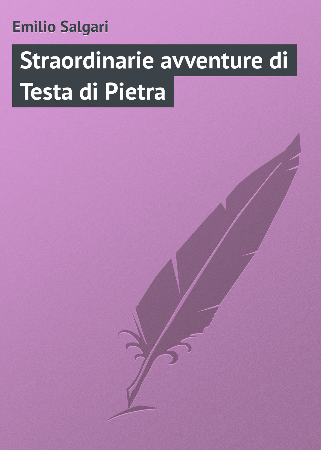 Обложка книги «Straordinarie avventure di Testa di Pietra»