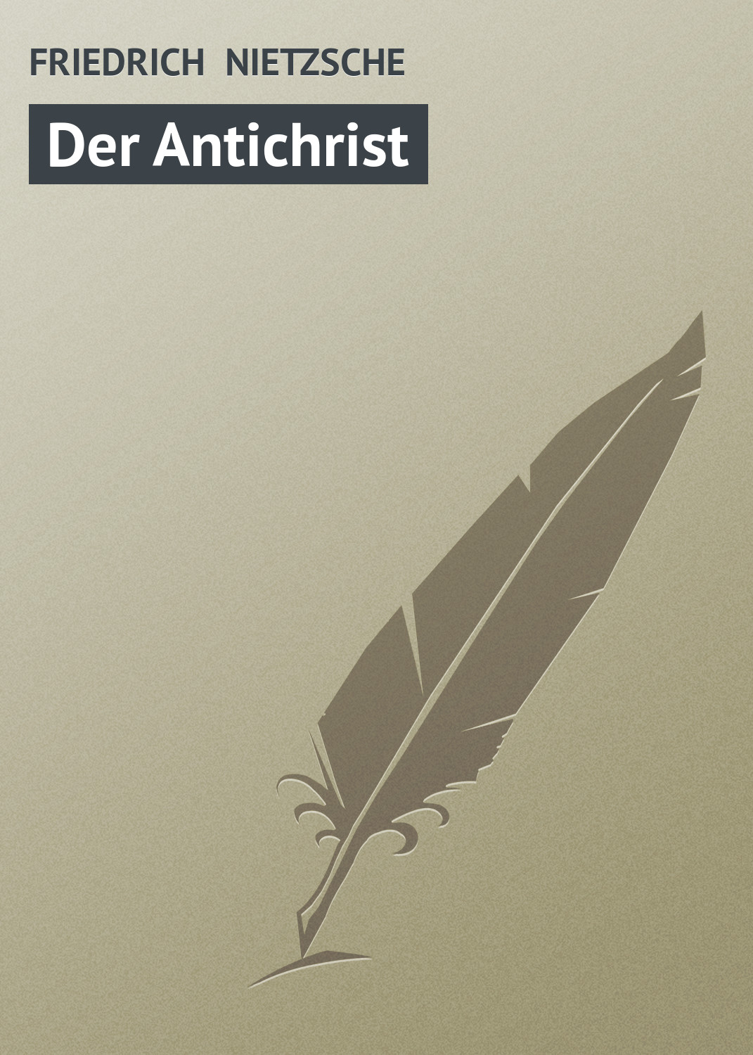 Обложка книги «Der Antichrist»