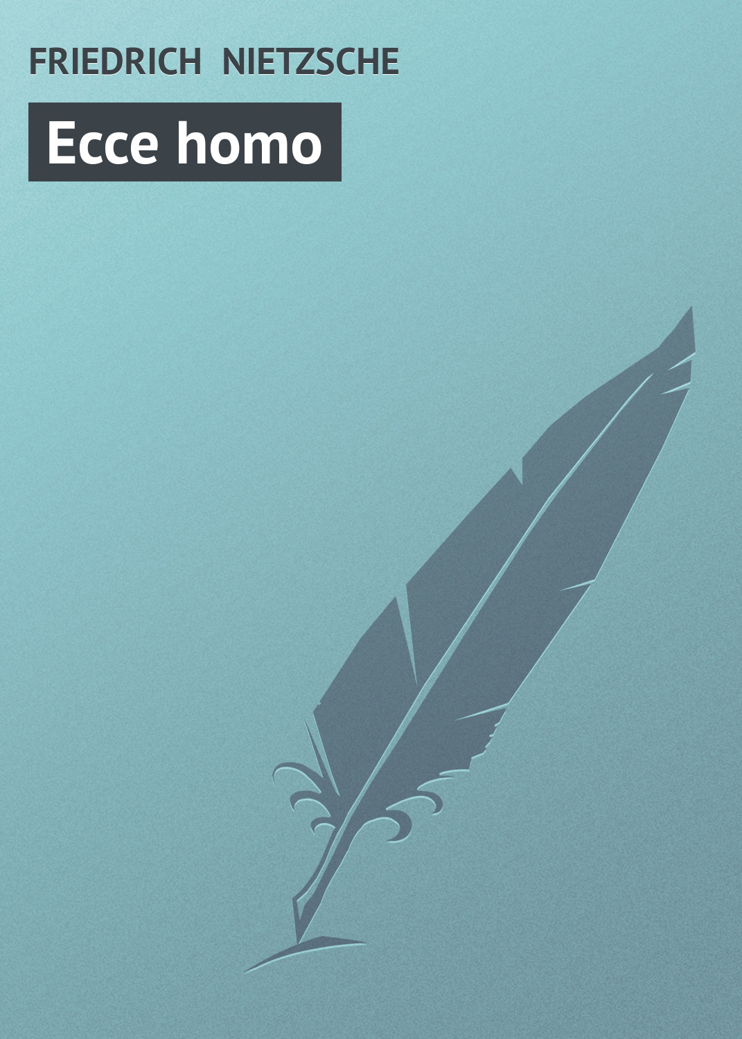 Обложка книги «Ecce homo»