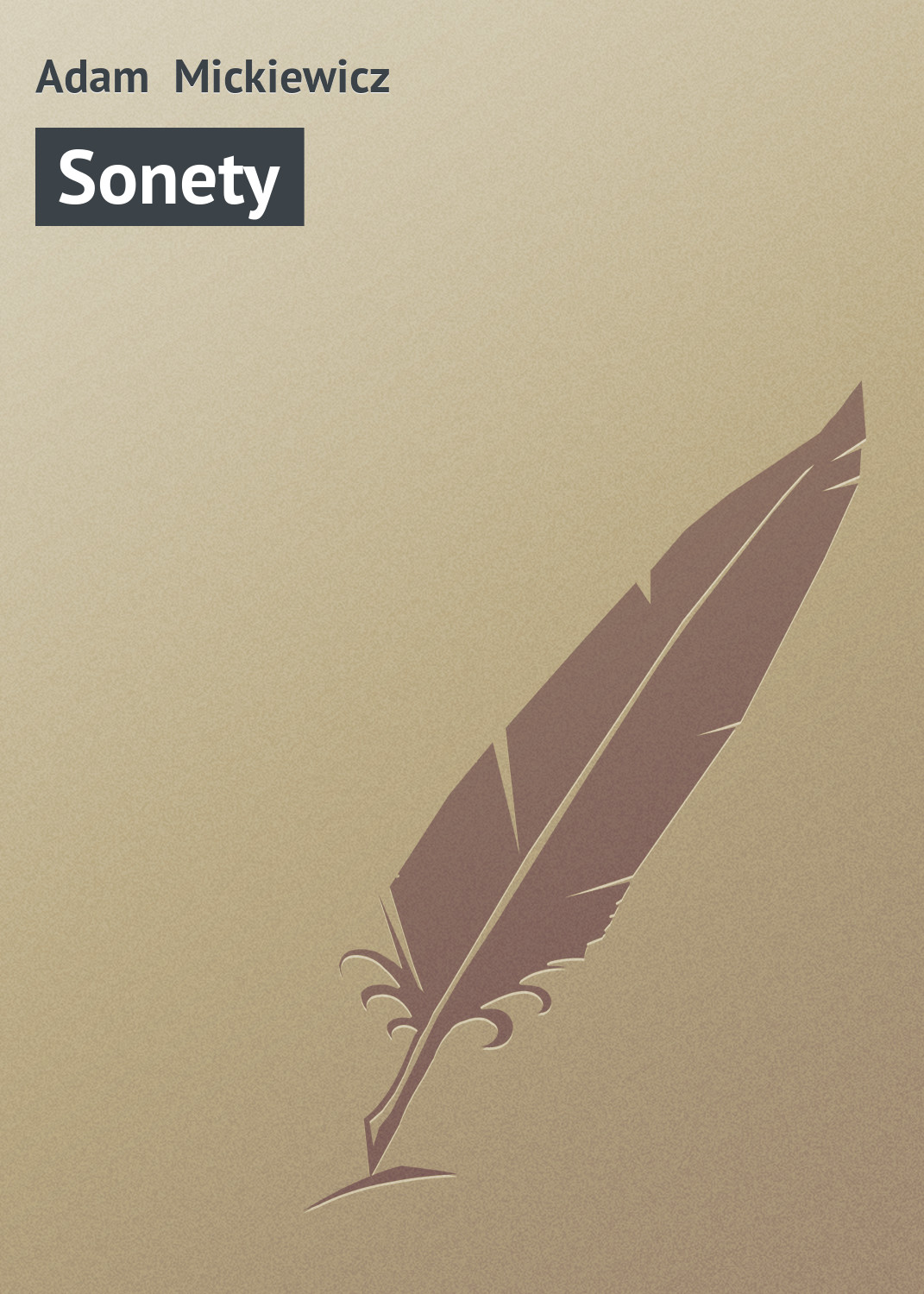 Обложка книги «Sonety»
