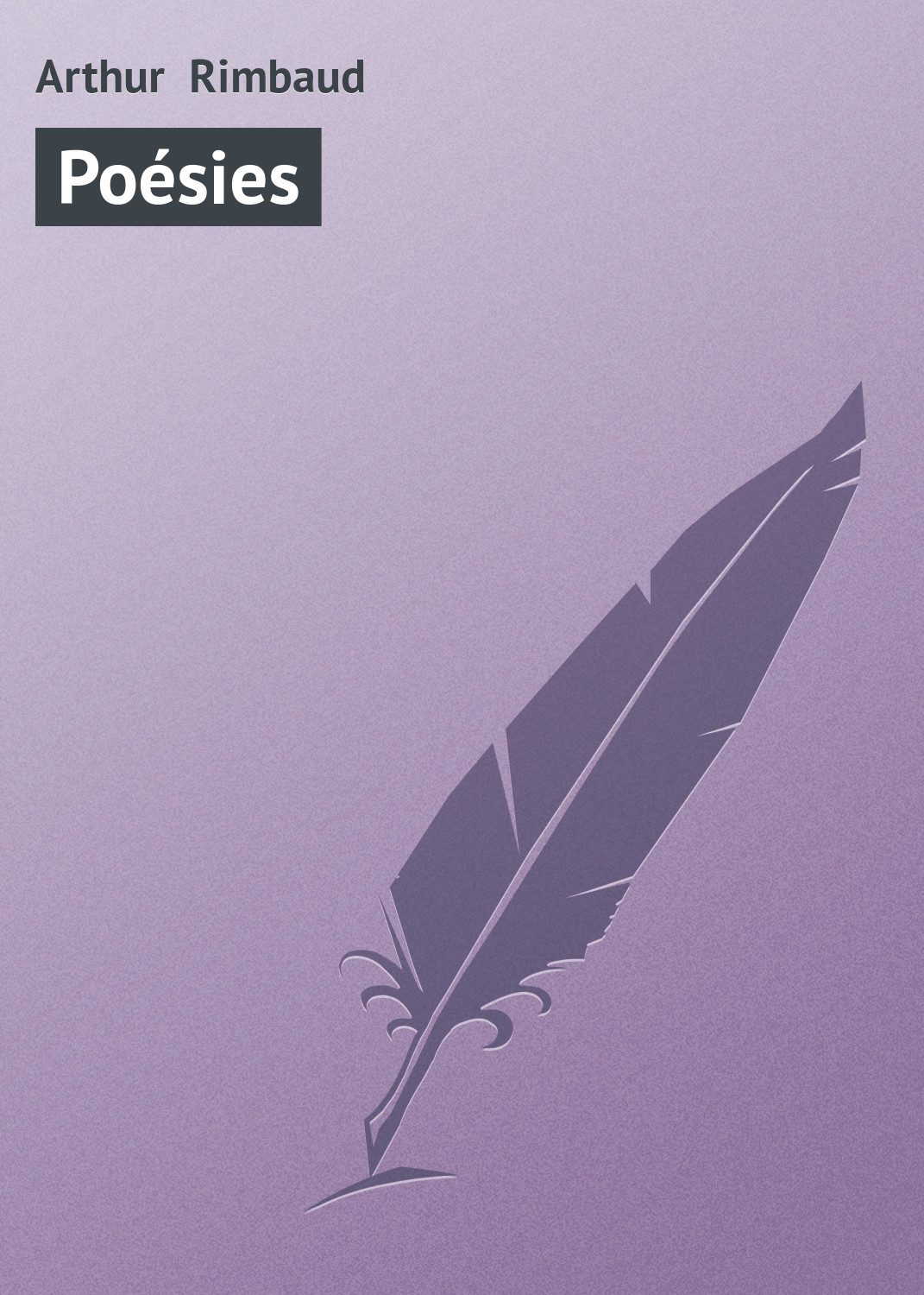 Обложка книги «Poésies»