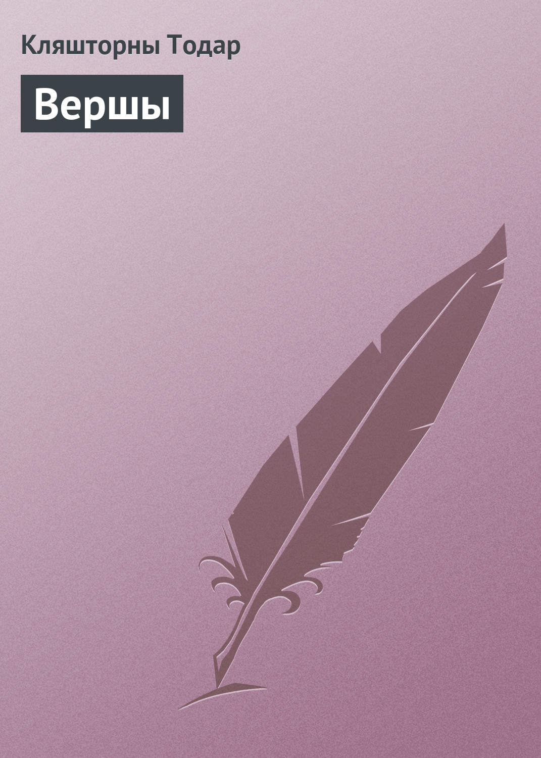 Обложка книги «Вершы»