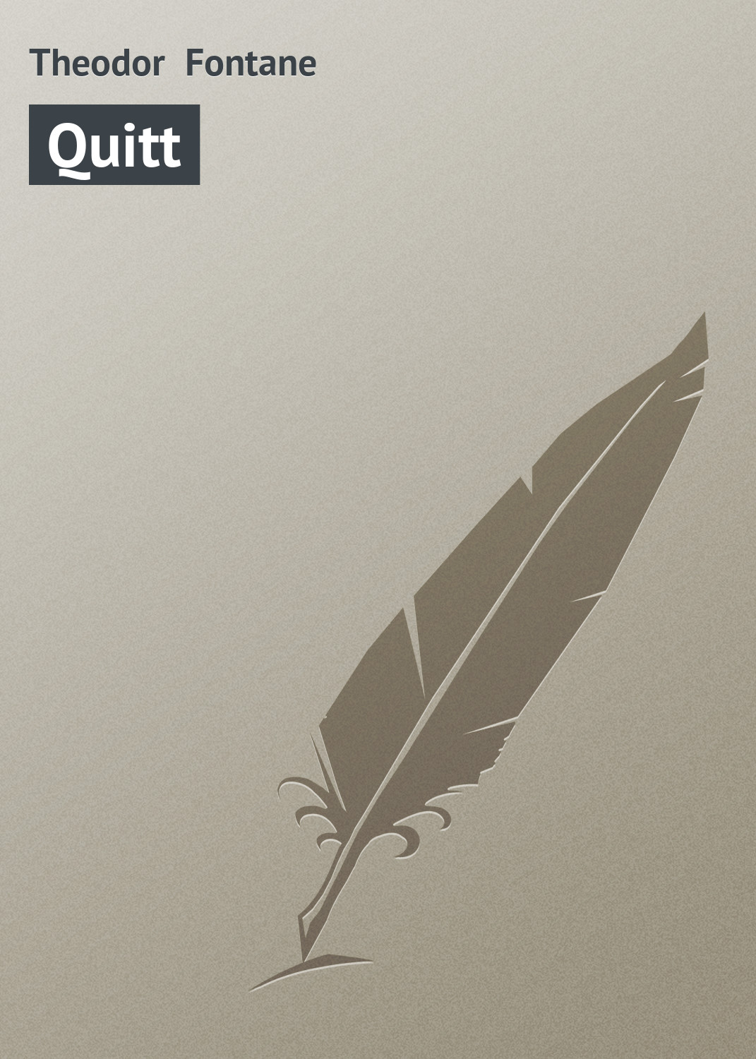 Обложка книги «Quitt»