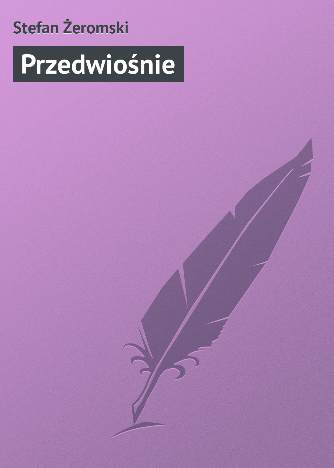 Обложка книги «Przedwiośnie»