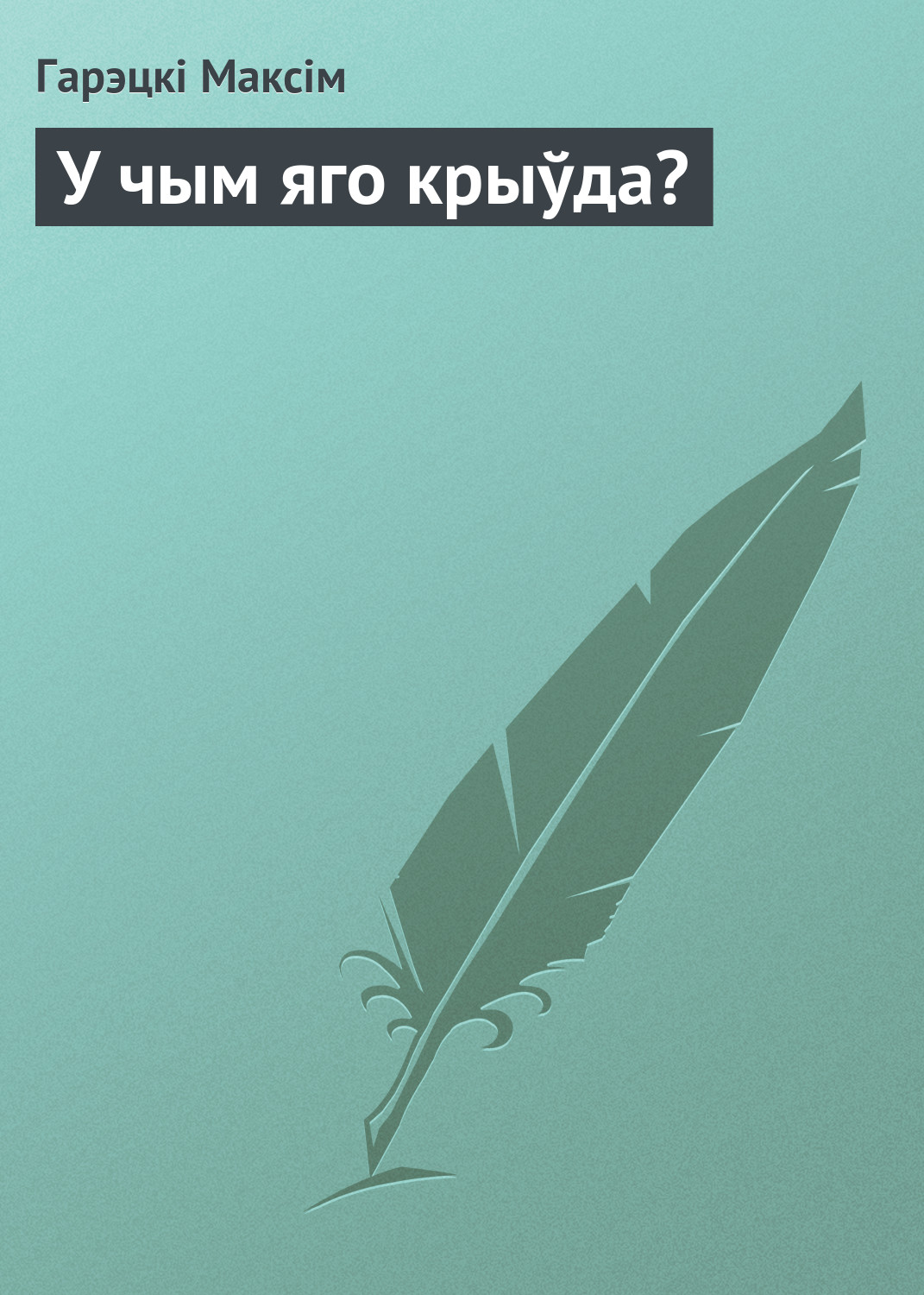 Обложка книги «У чым яго крыўда?»