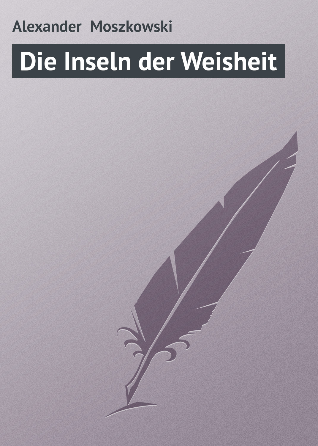 Обложка книги «Die Inseln der Weisheit»