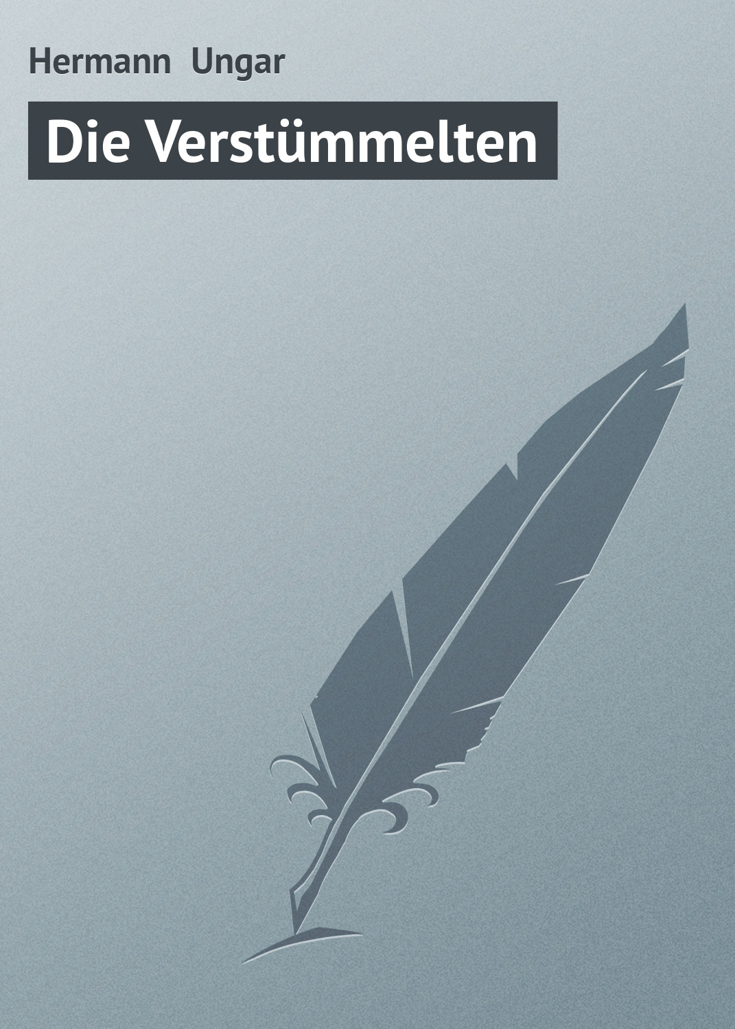 Обложка книги «Die Verstümmelten»