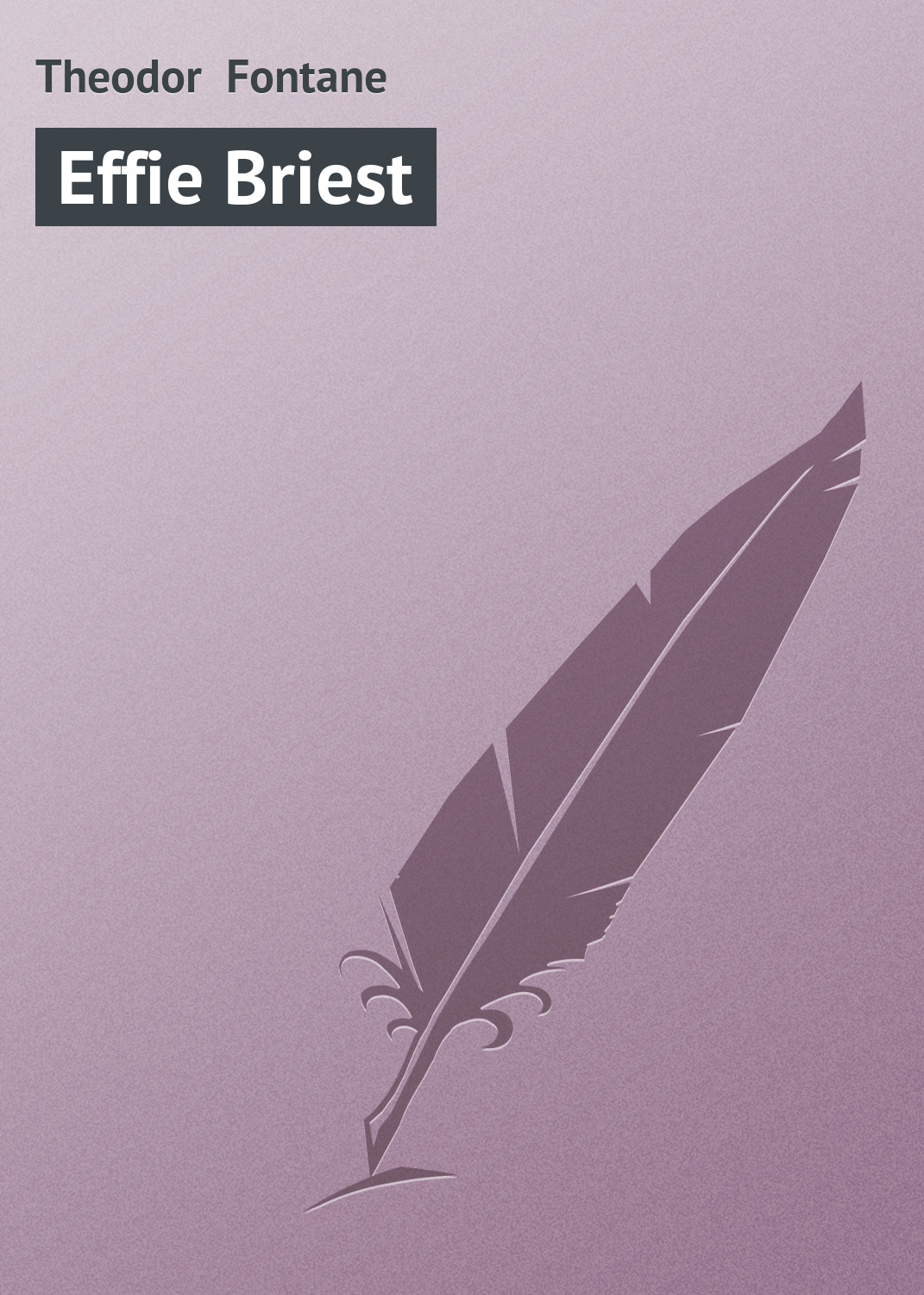 Обложка книги «Effie Briest»