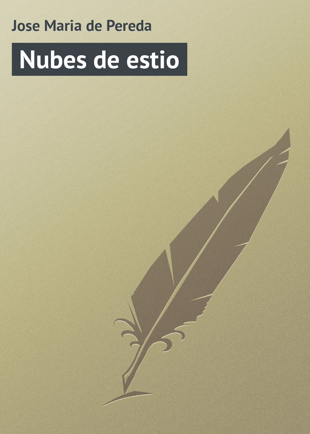 Обложка книги «Nubes de estio»
