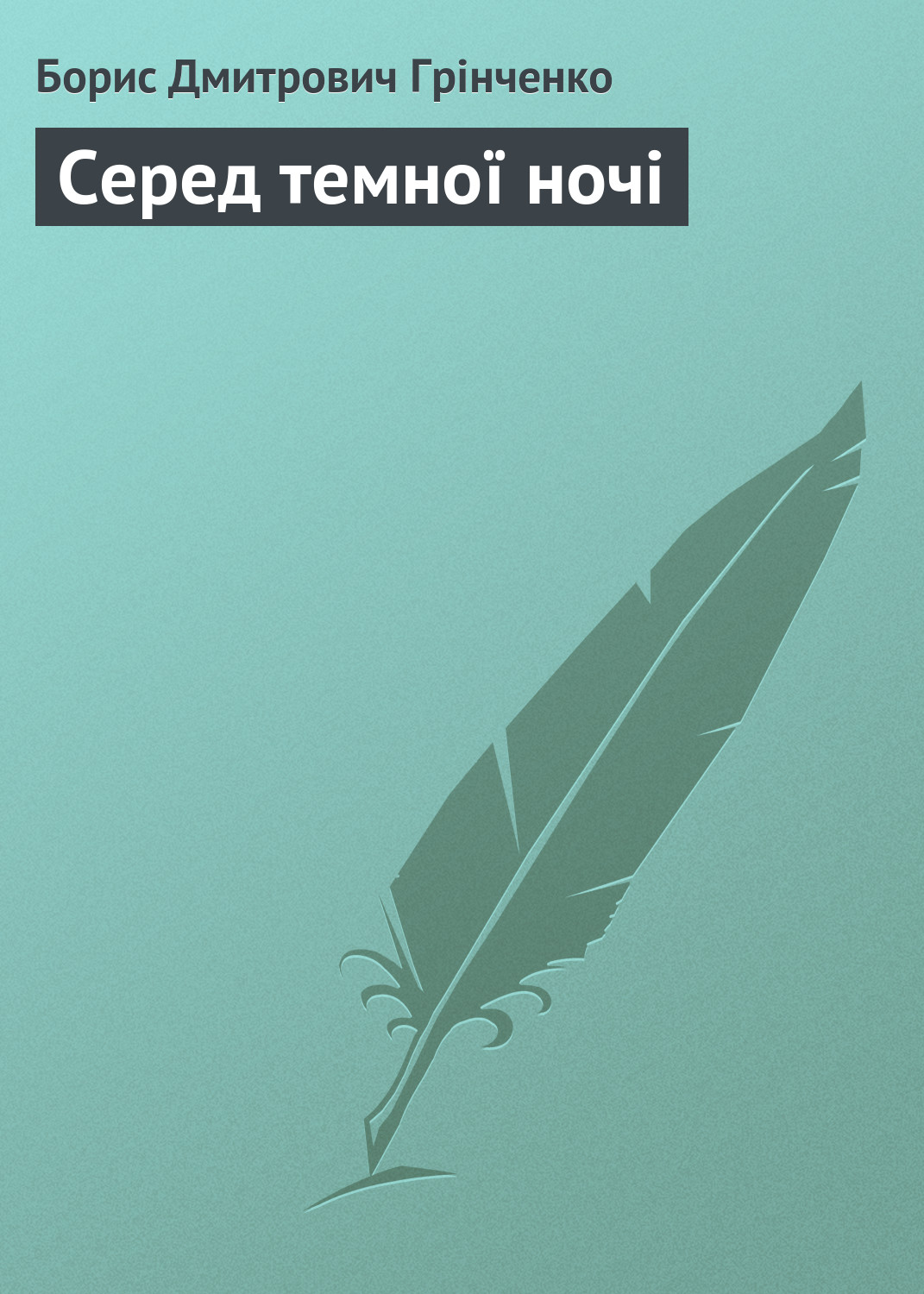 Обложка книги «Серед темної ночі»