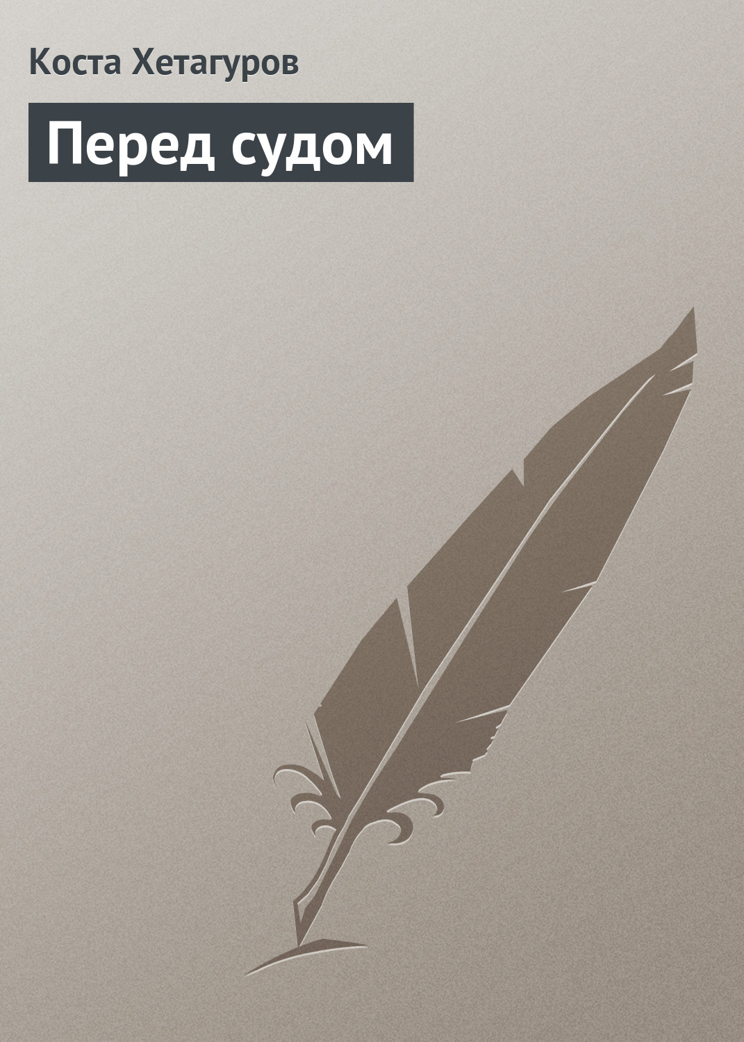 Обложка книги «Перед судом»
